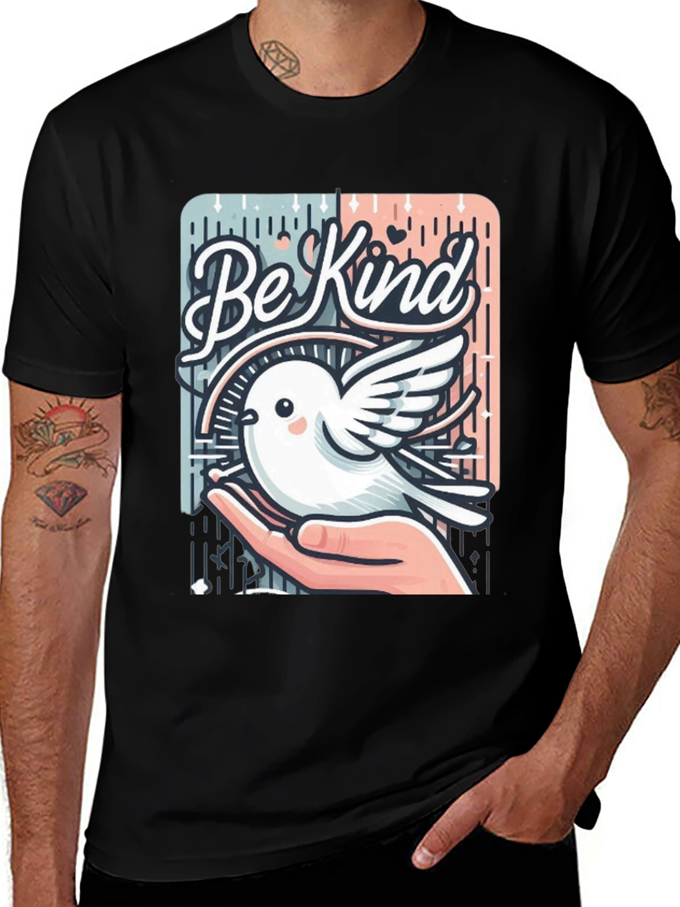 Be Kind Bird Graphic T-Shirt