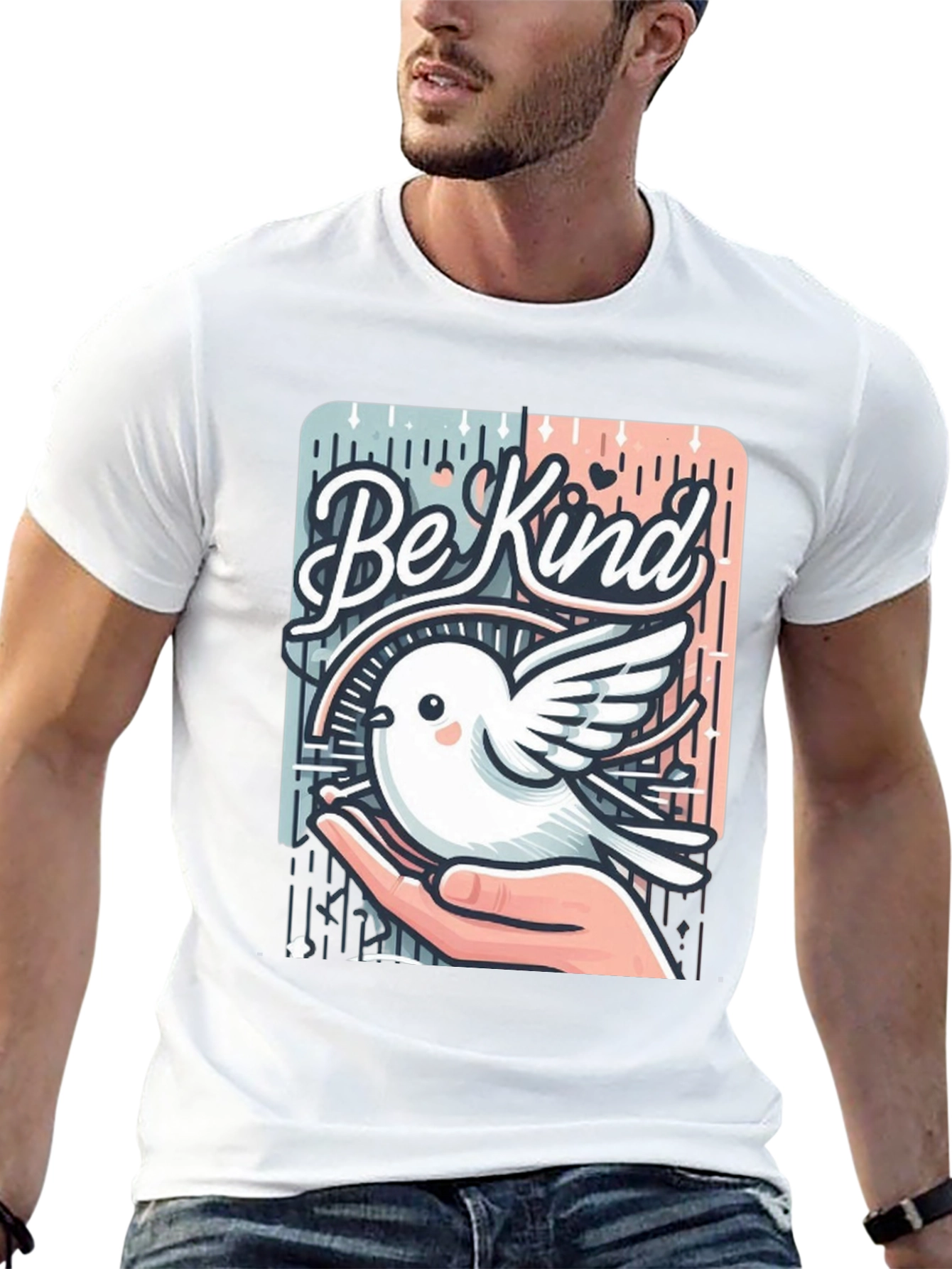 Be Kind Bird Graphic T-Shirt