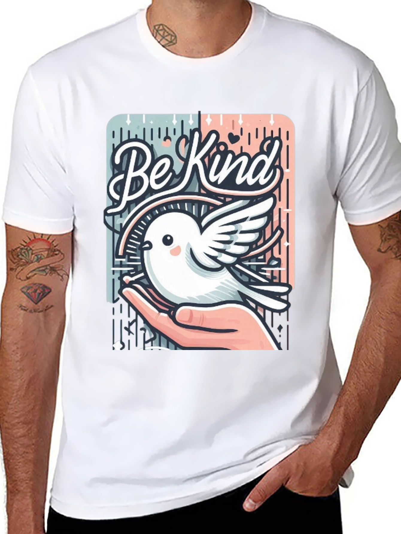 Be Kind Bird Graphic T-Shirt