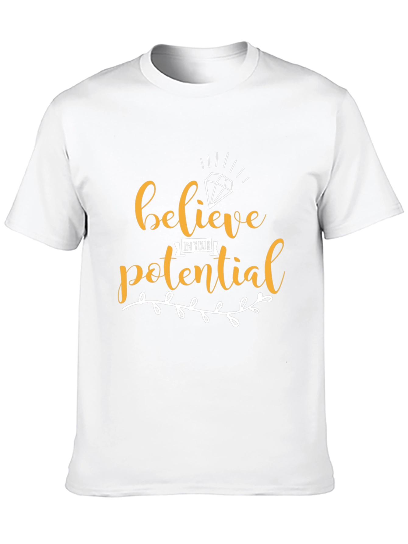 Believe in Your Potential Graphic Tee - Black