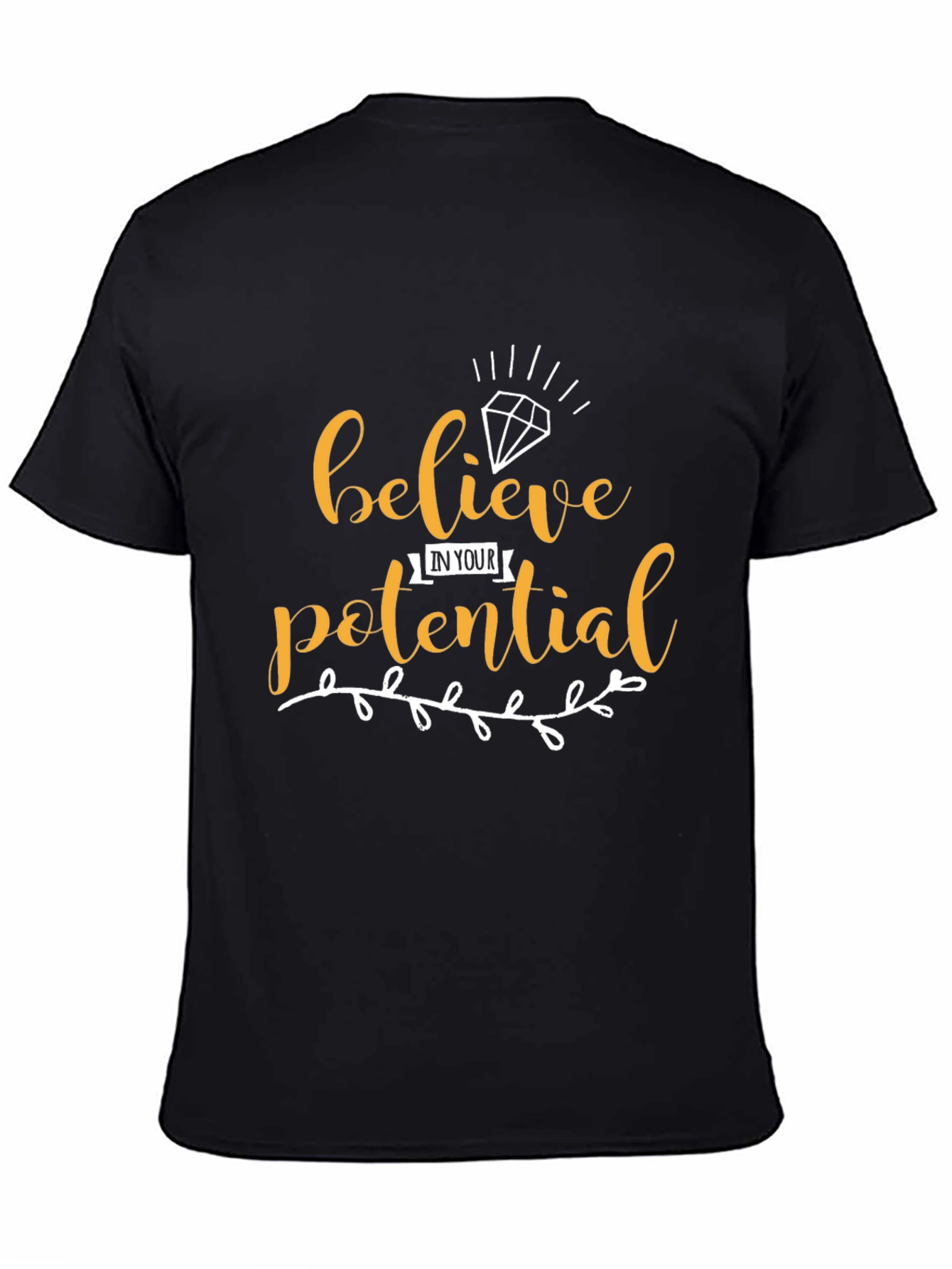 Believe in Your Potential Graphic Tee - Black
