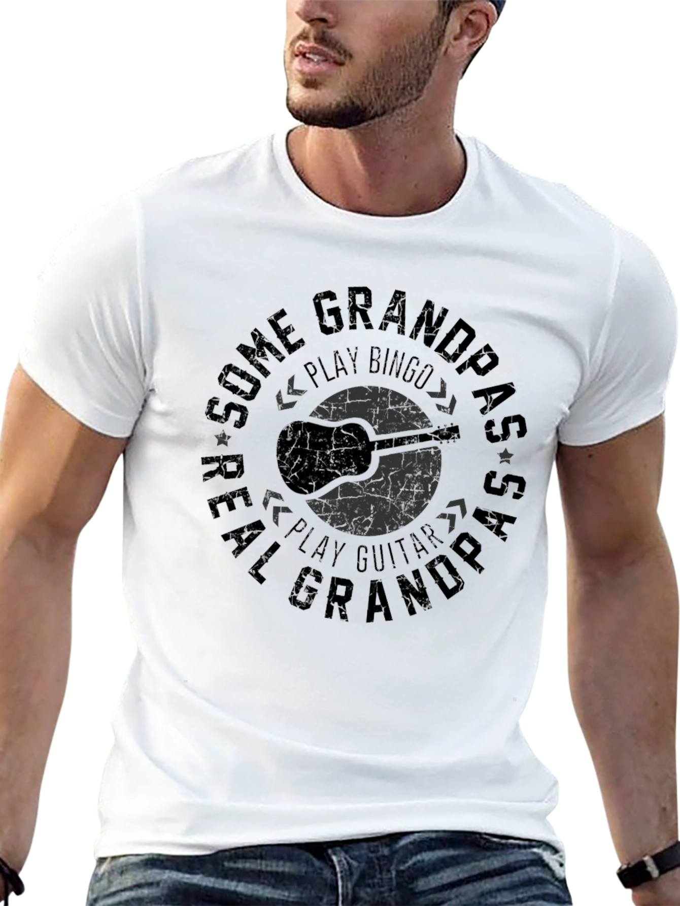 Real Grandpas Play Guitar T-Shirt