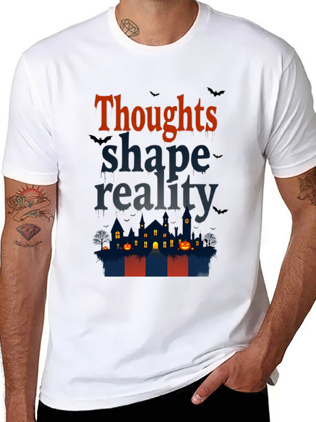 Halloween Theme T-Shirt: Thoughts Shape Reality