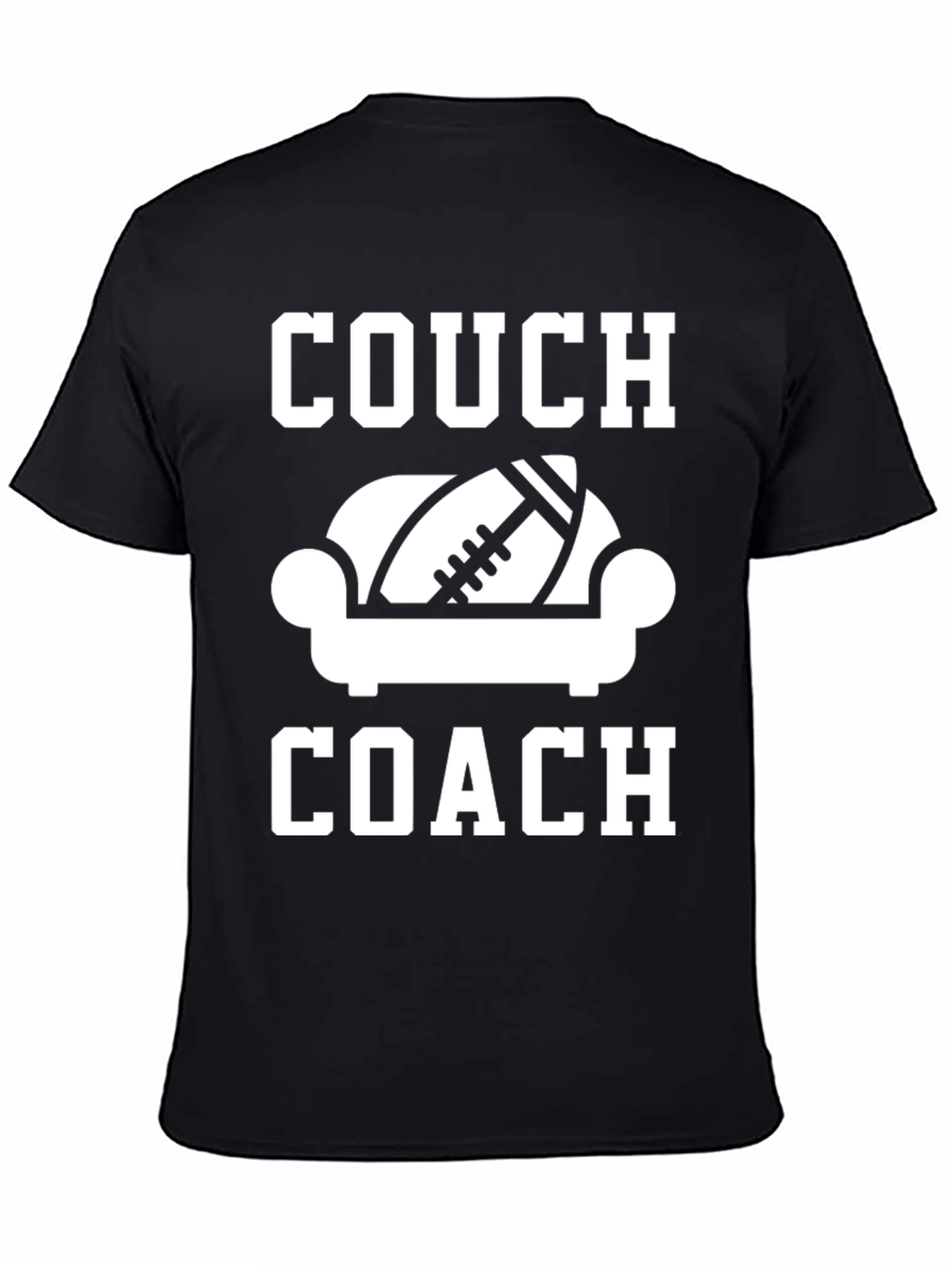 Couch Coach Graphic T-Shirt - Football Fan Apparel