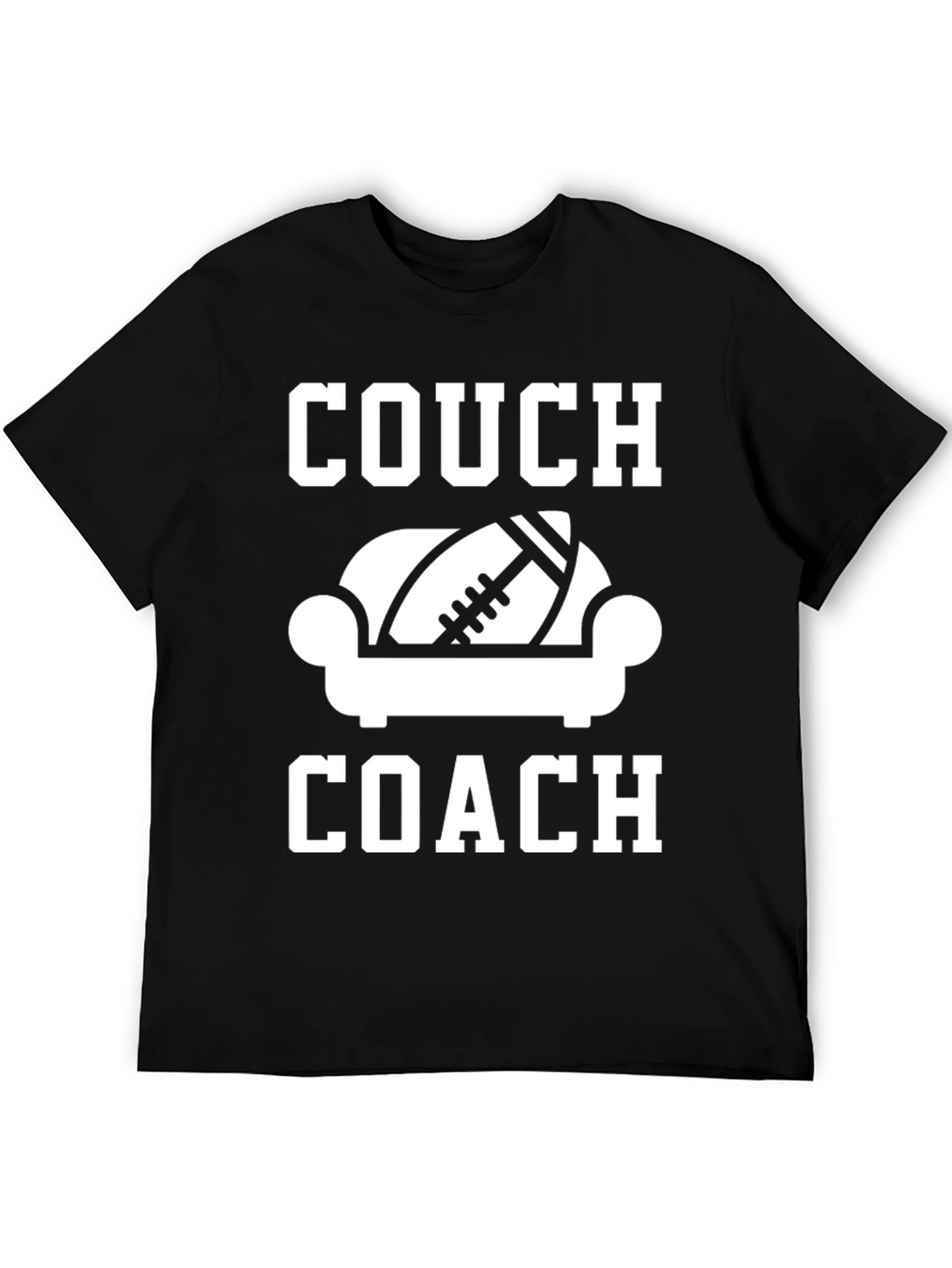 Couch Coach Graphic T-Shirt - Football Fan Apparel
