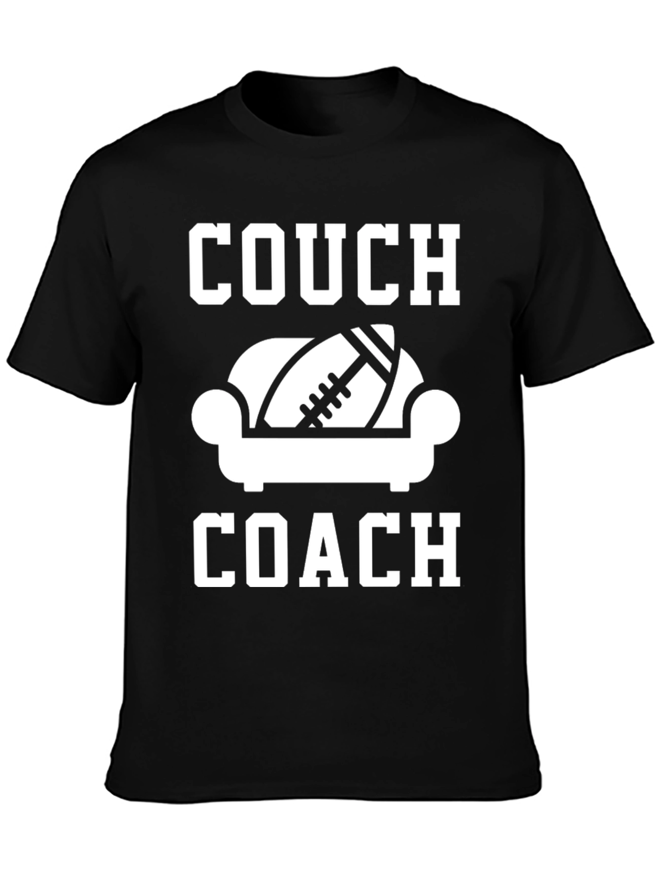 Couch Coach Graphic T-Shirt - Football Fan Apparel