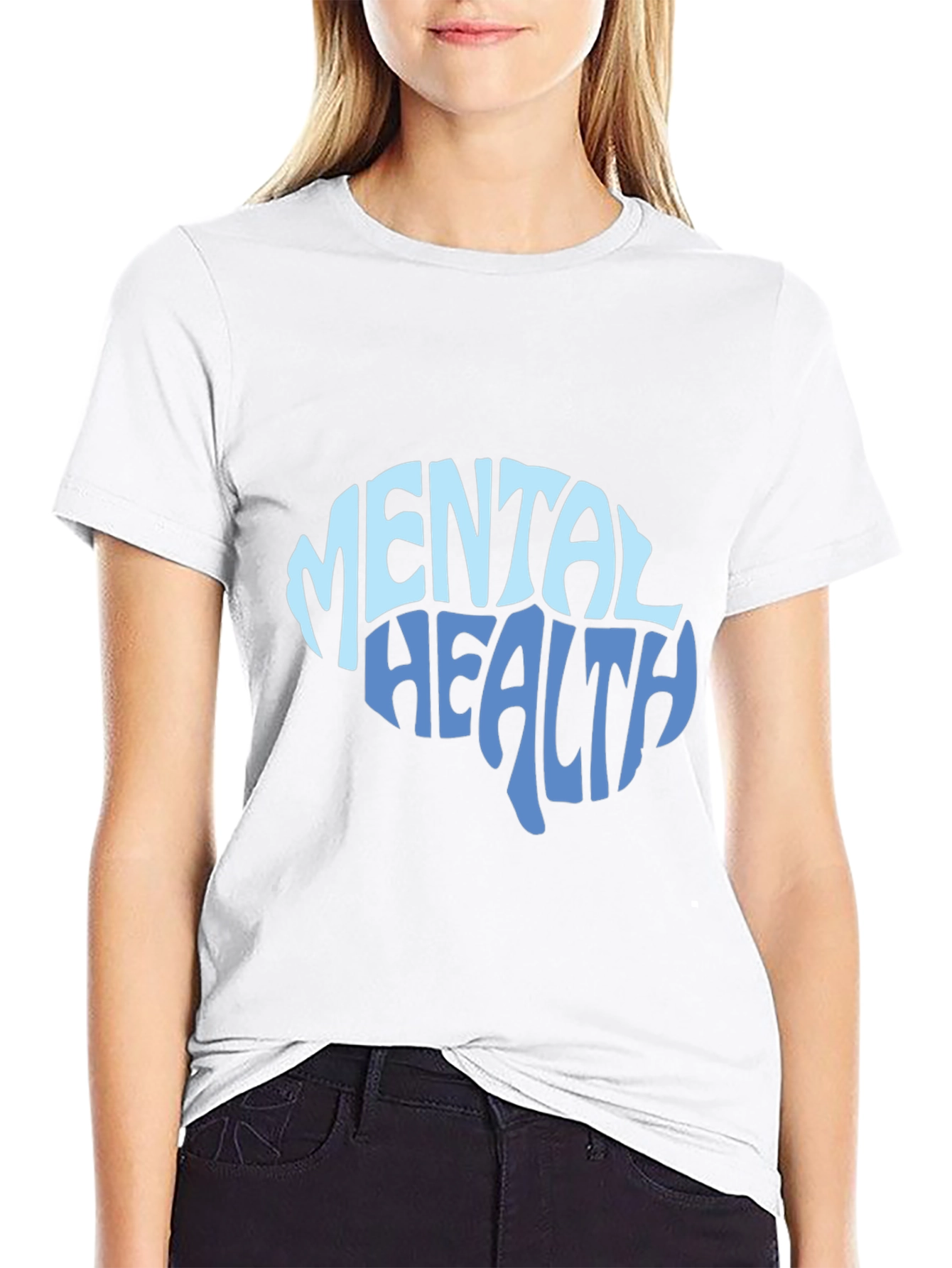 Mental Health Brain Graphic T-Shirt