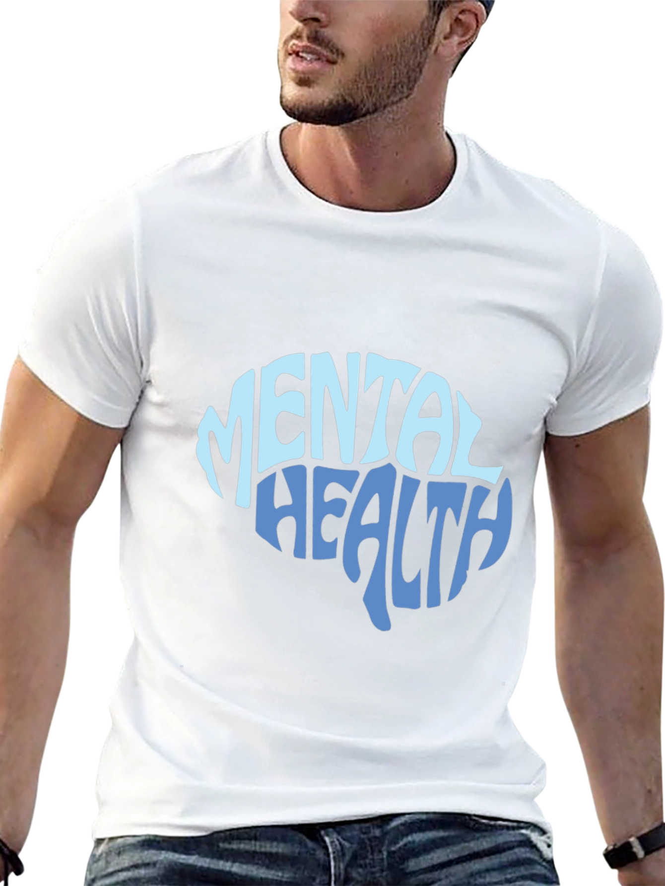 Mental Health Brain Graphic T-Shirt
