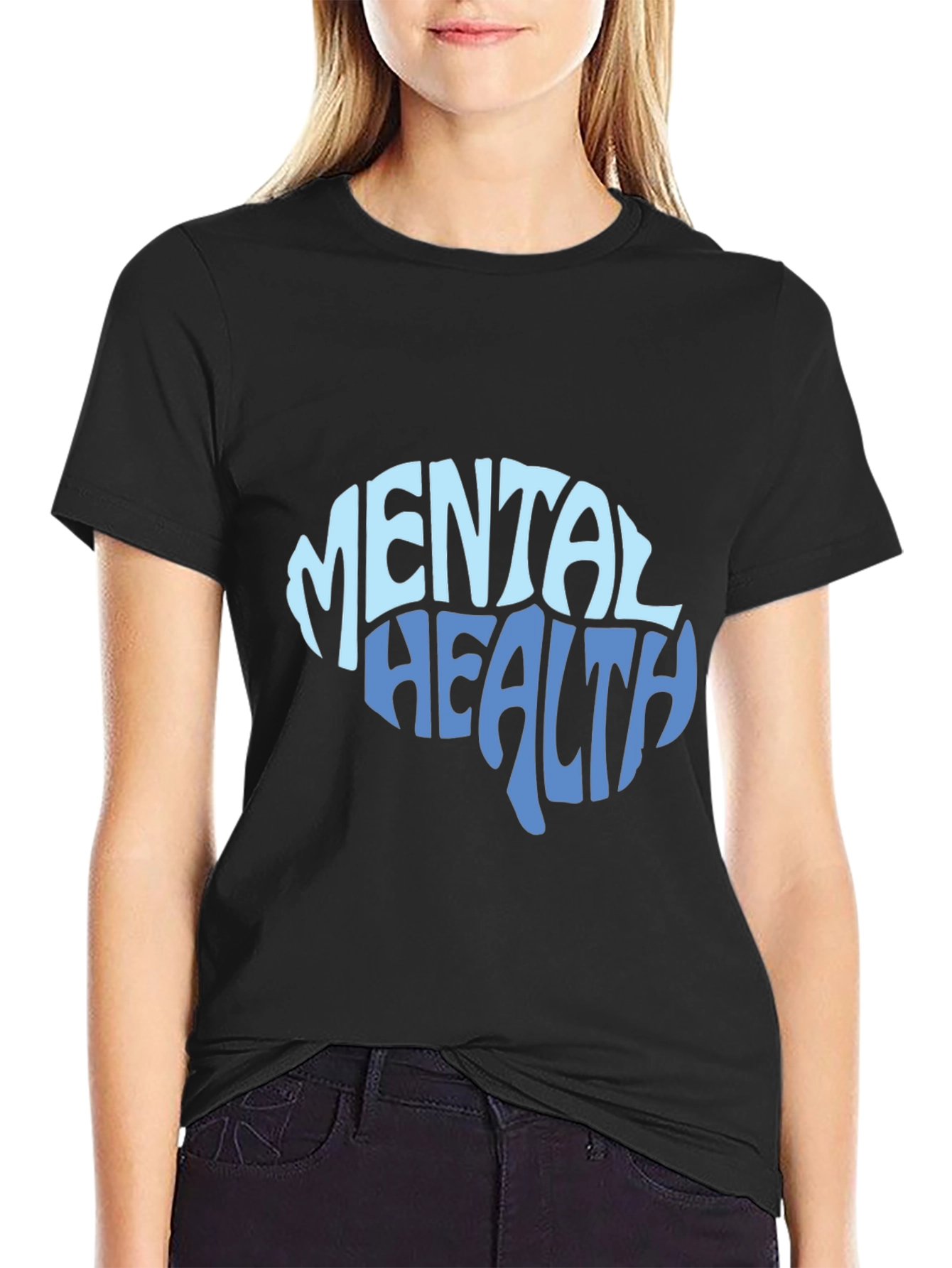 Mental Health Brain Graphic T-Shirt