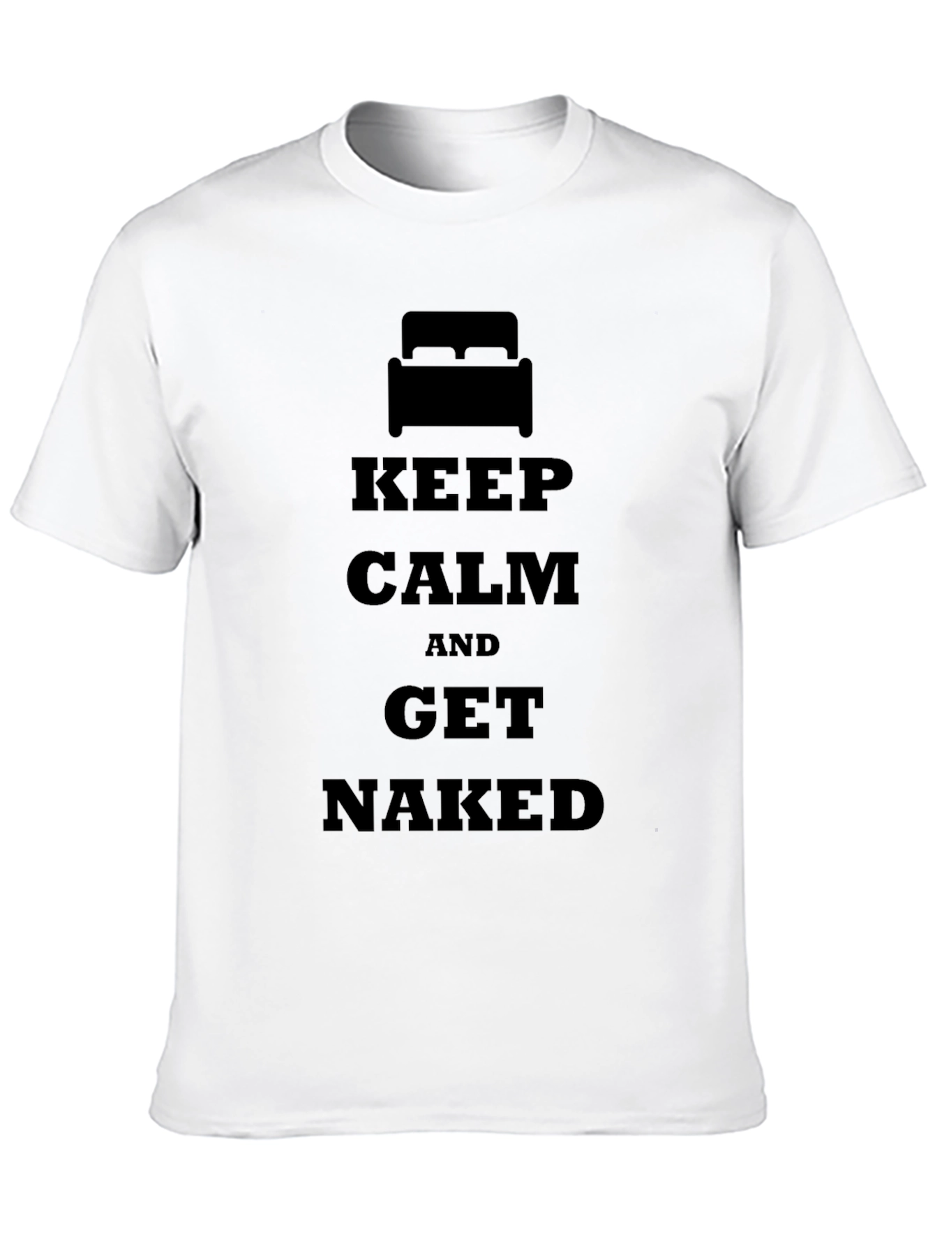 Keep Calm & Get Naked Black T-Shirt