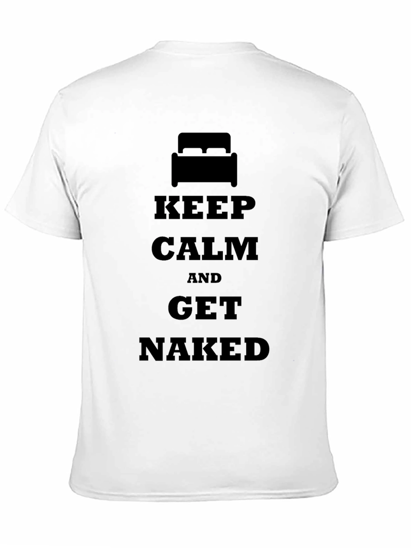 Keep Calm & Get Naked Black T-Shirt