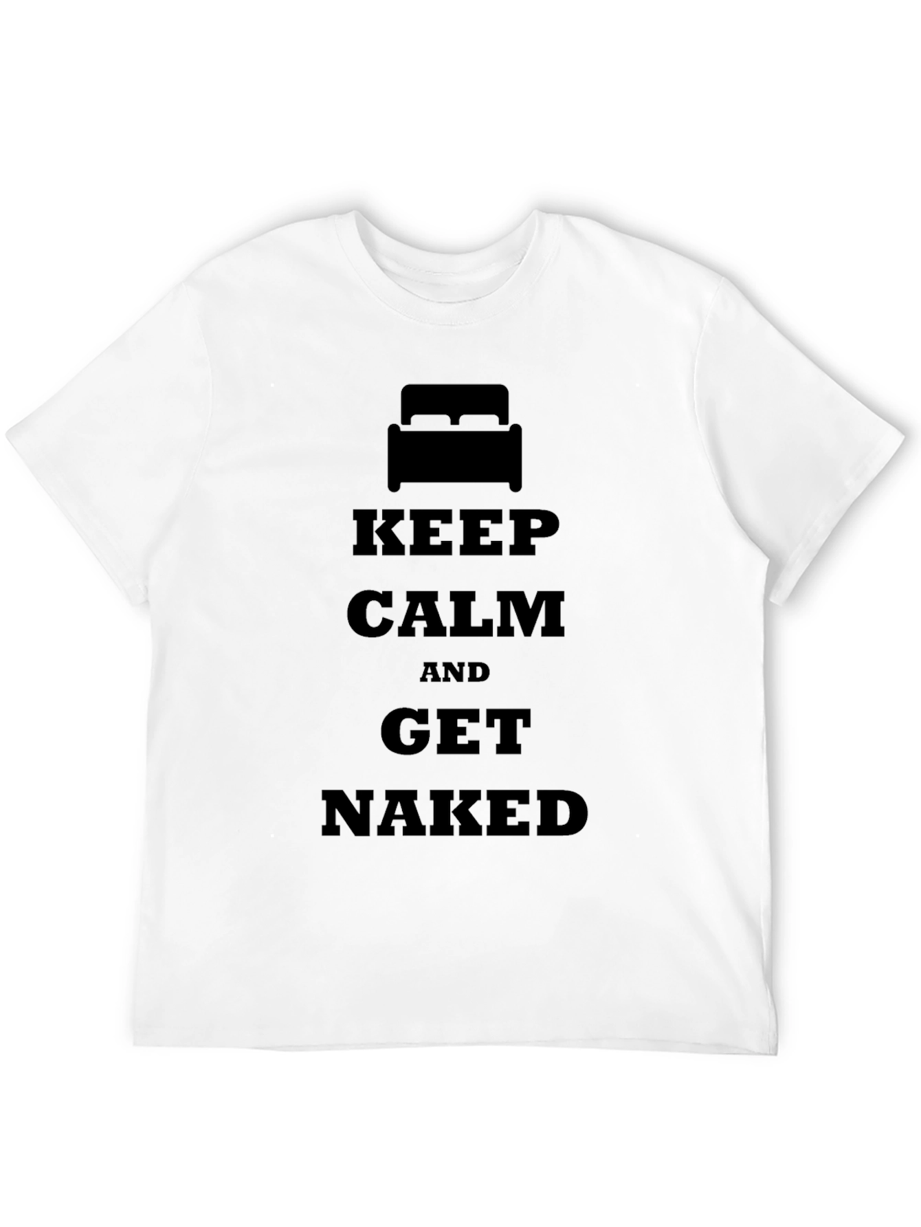 Keep Calm & Get Naked Black T-Shirt