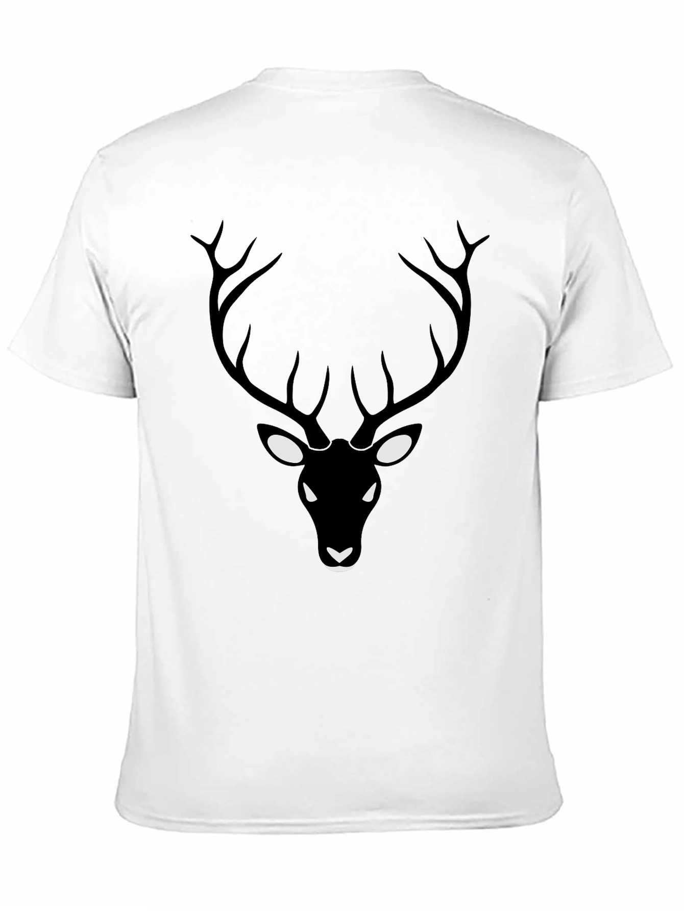 Mens Black Deer Graphic T-Shirt