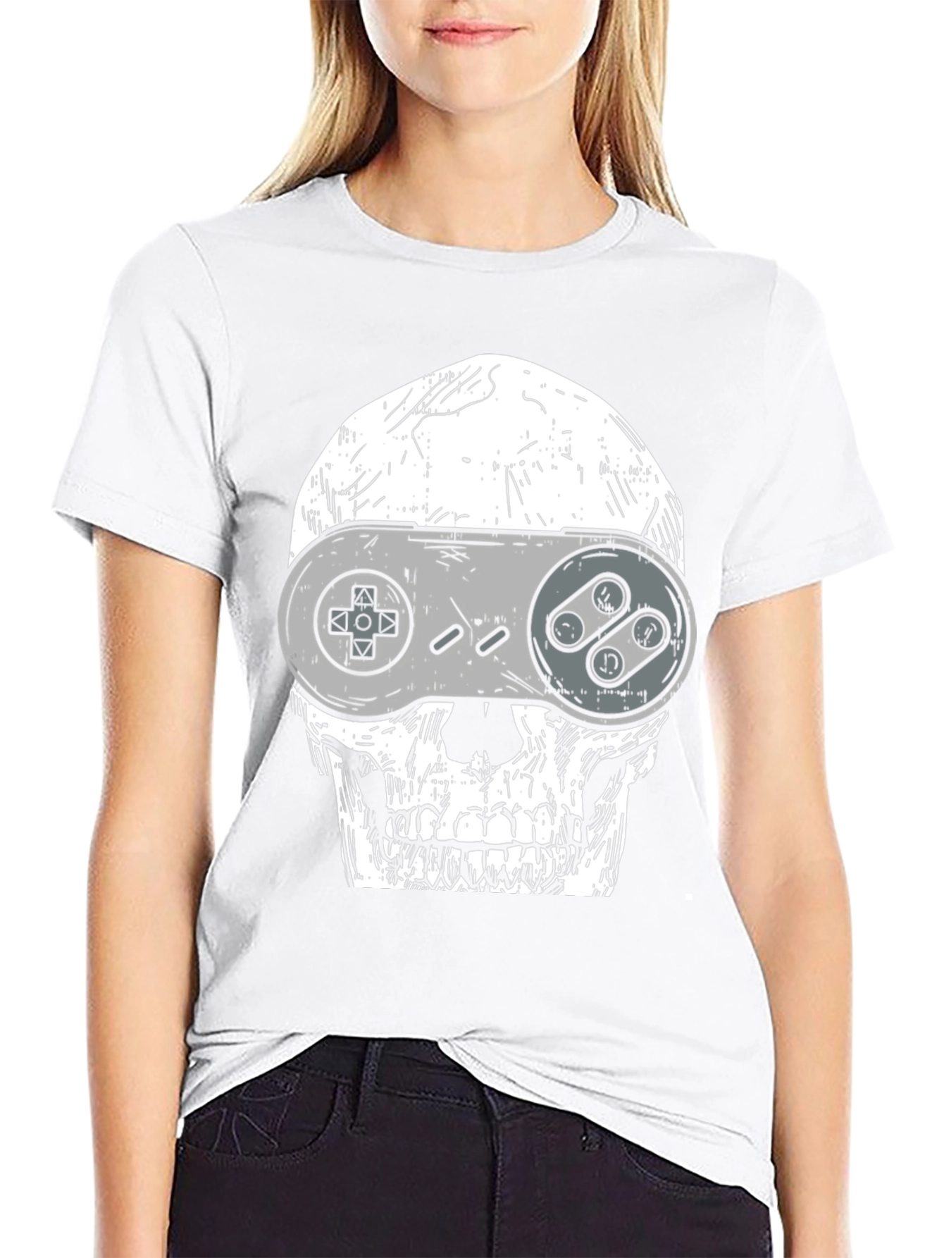 Gamer Skull T-Shirt - Unique Graphic Tee