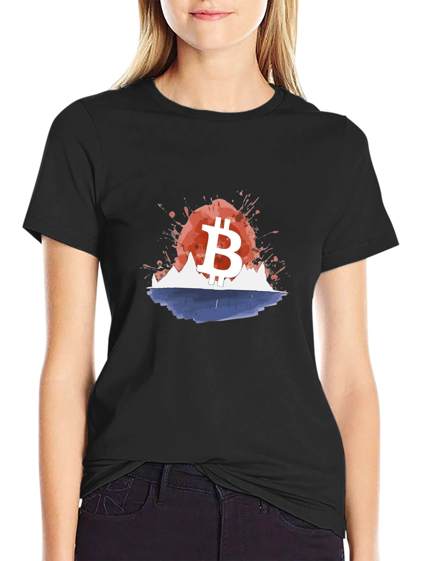 Bitcoin Sunset T-Shirt - Crypto Currency Tee
