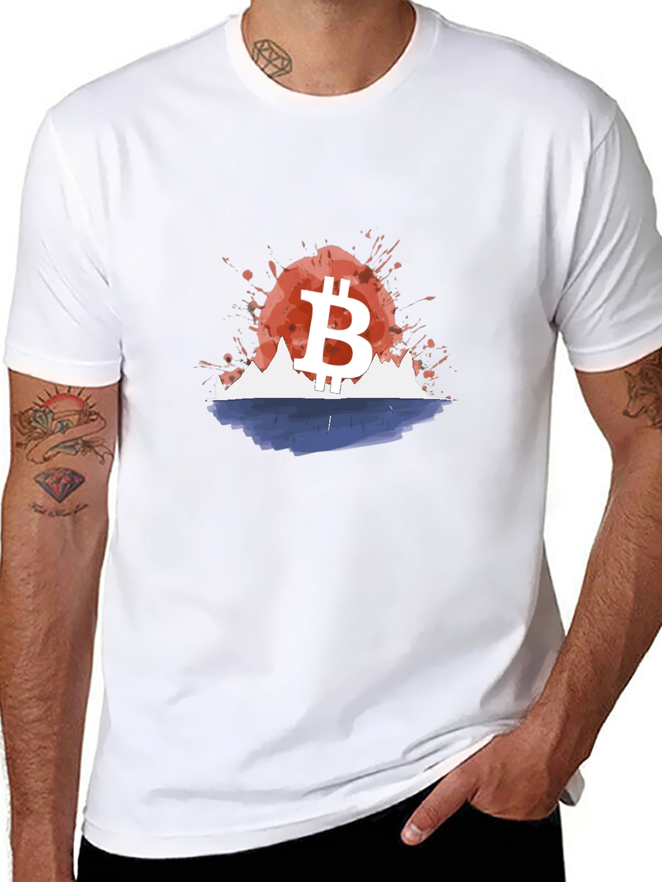 Bitcoin Sunset T-Shirt - Crypto Currency Tee