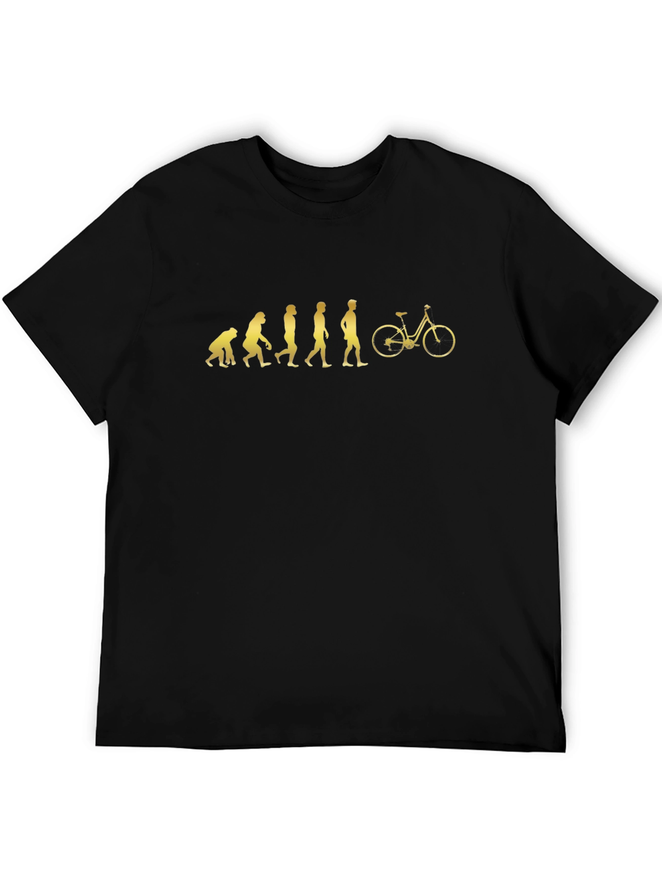 Evolution of Cyclist Black T-Shirt