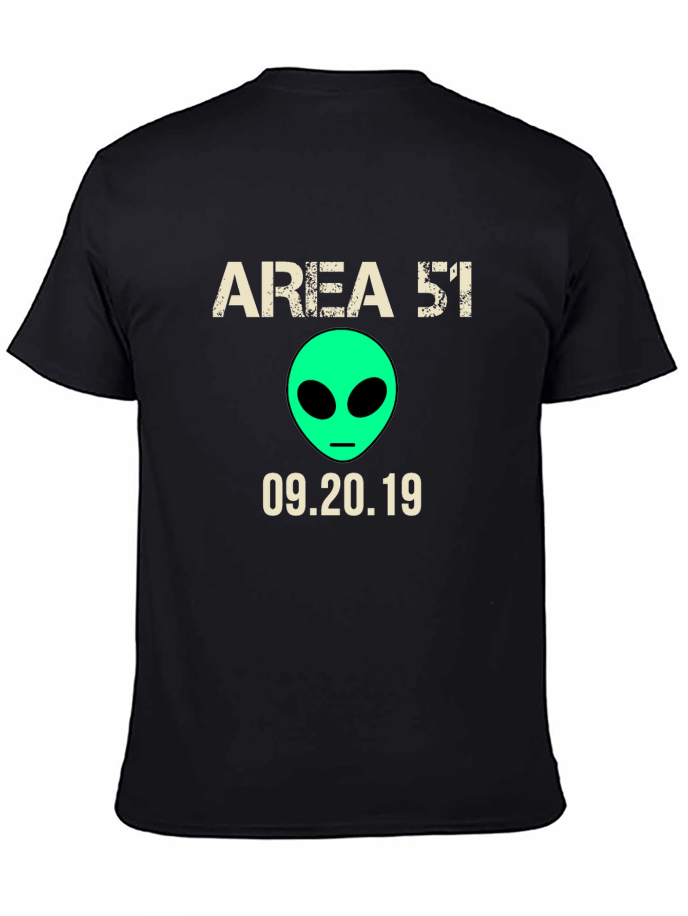 Area 51 T-Shirt Alien Graphic Tee Raid Date