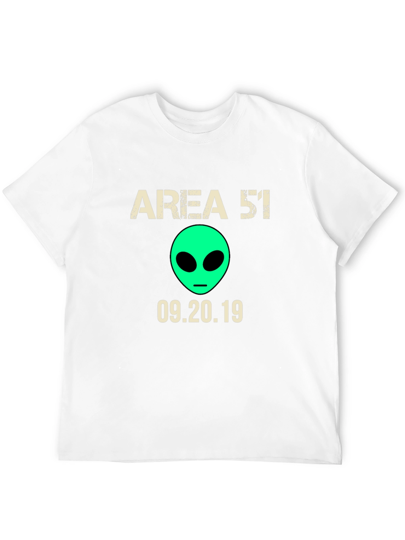 Area 51 T-Shirt Alien Graphic Tee Raid Date