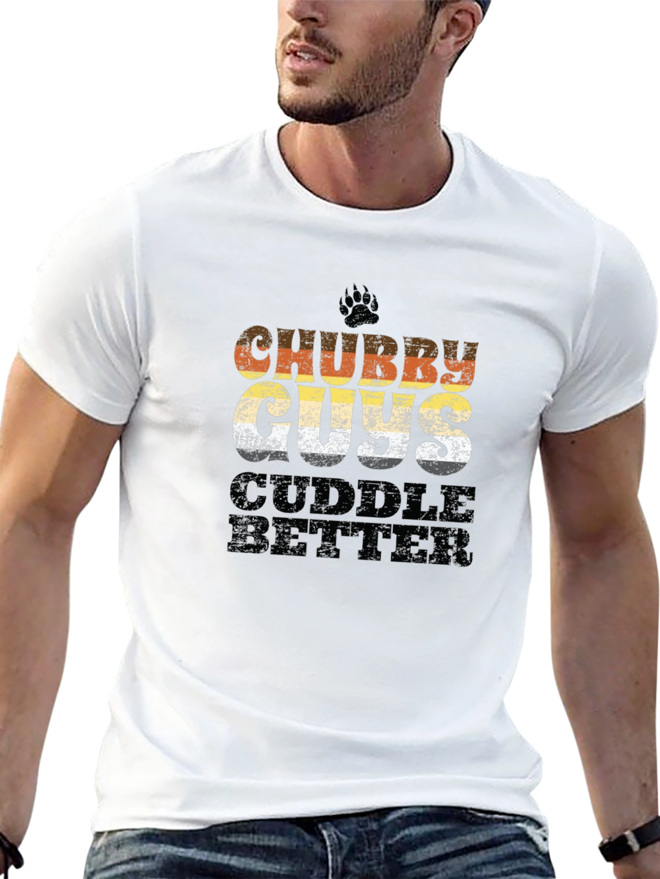 Chubby Guys Cuddle Better Graphic Tee