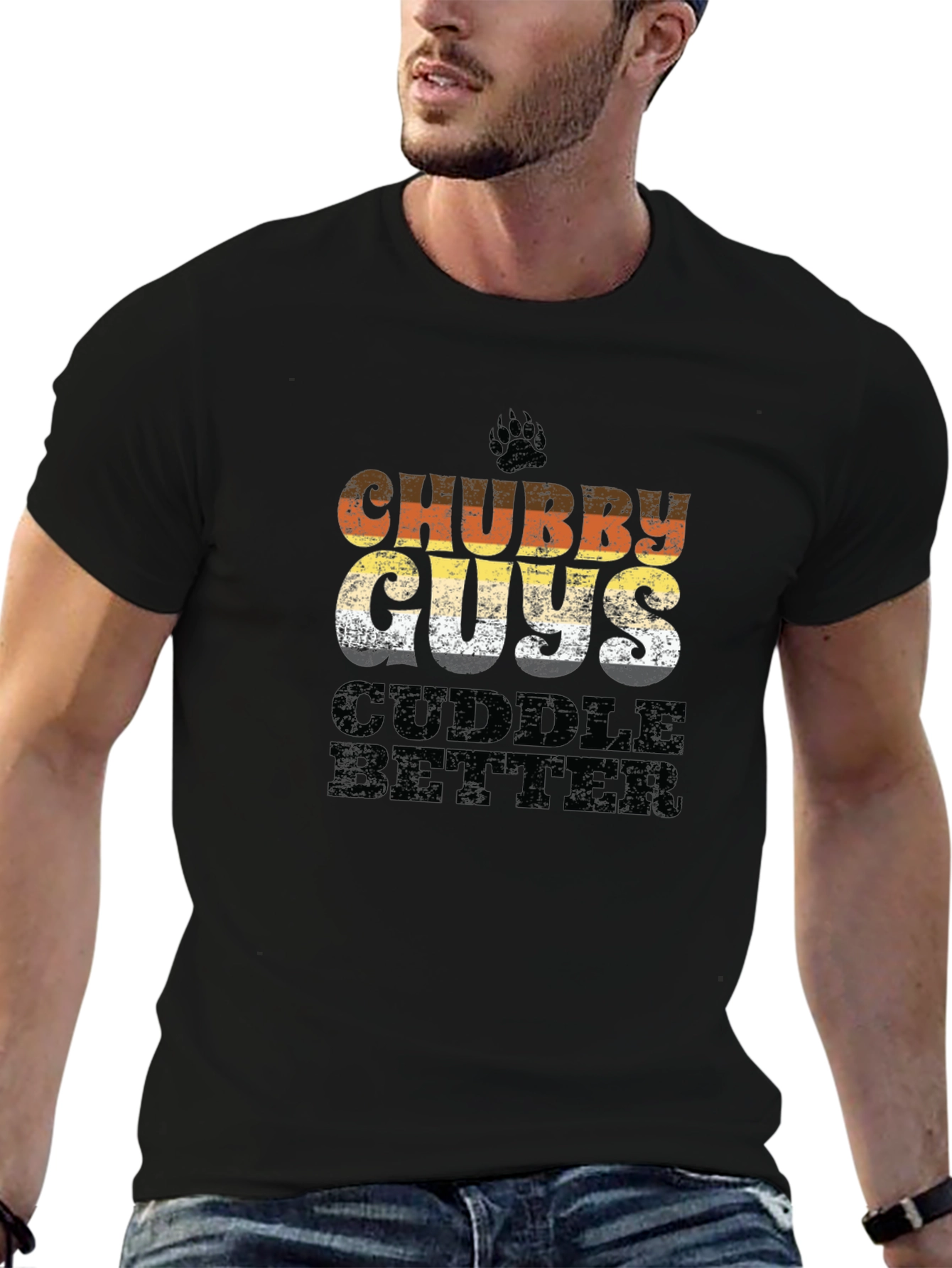 Chubby Guys Cuddle Better Graphic Tee