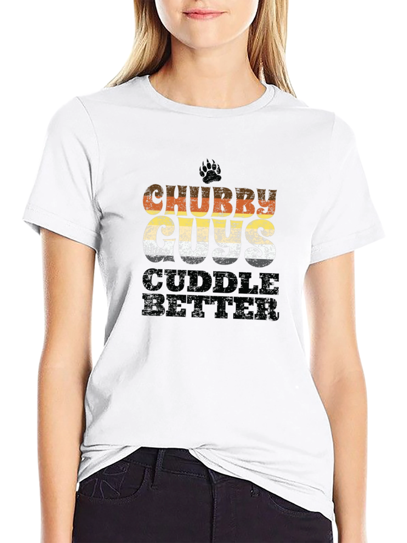 Chubby Guys Cuddle Better Graphic Tee