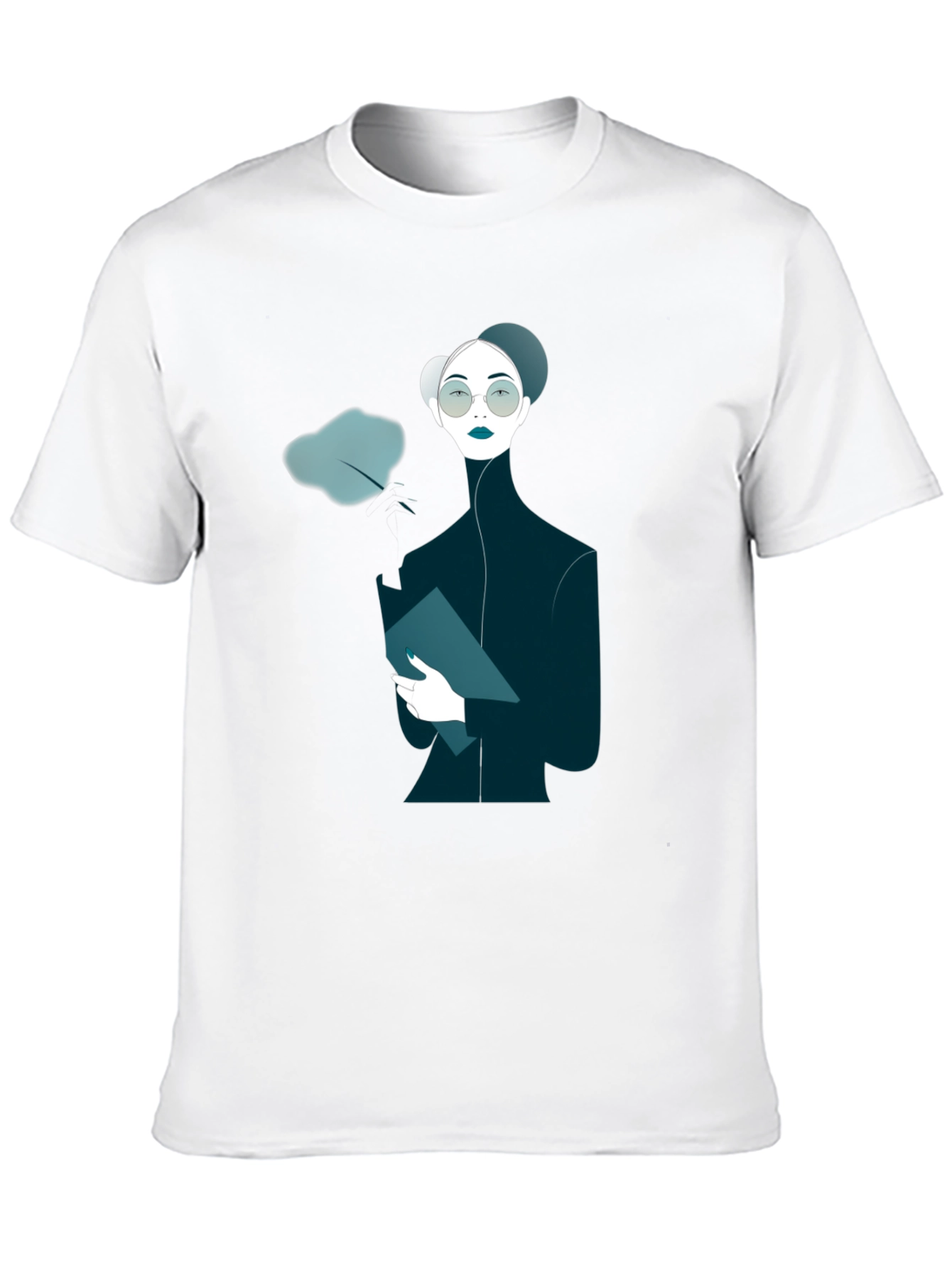 Unique Graphic Print Black T-Shirt