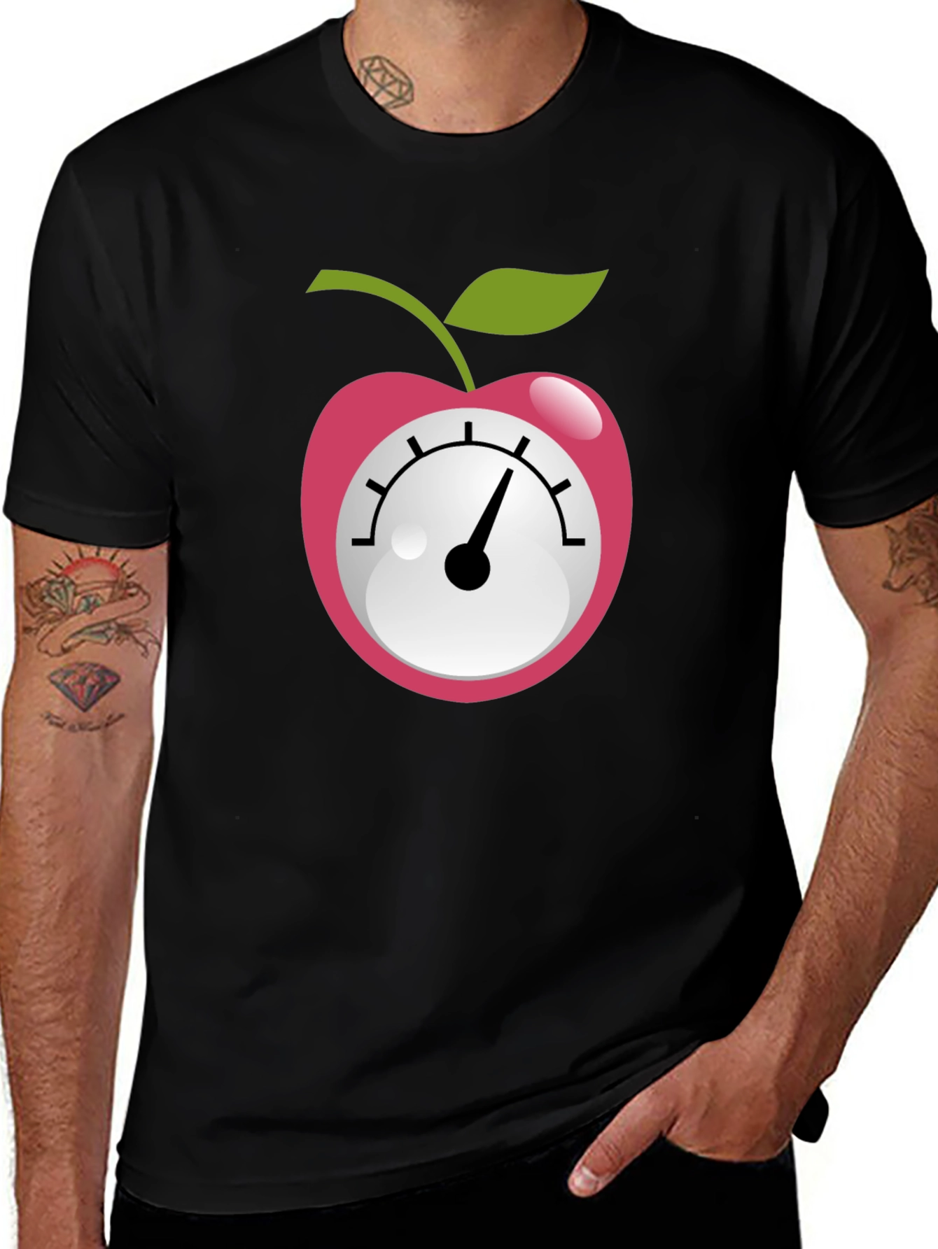Novelty Apple Speedometer T-Shirt