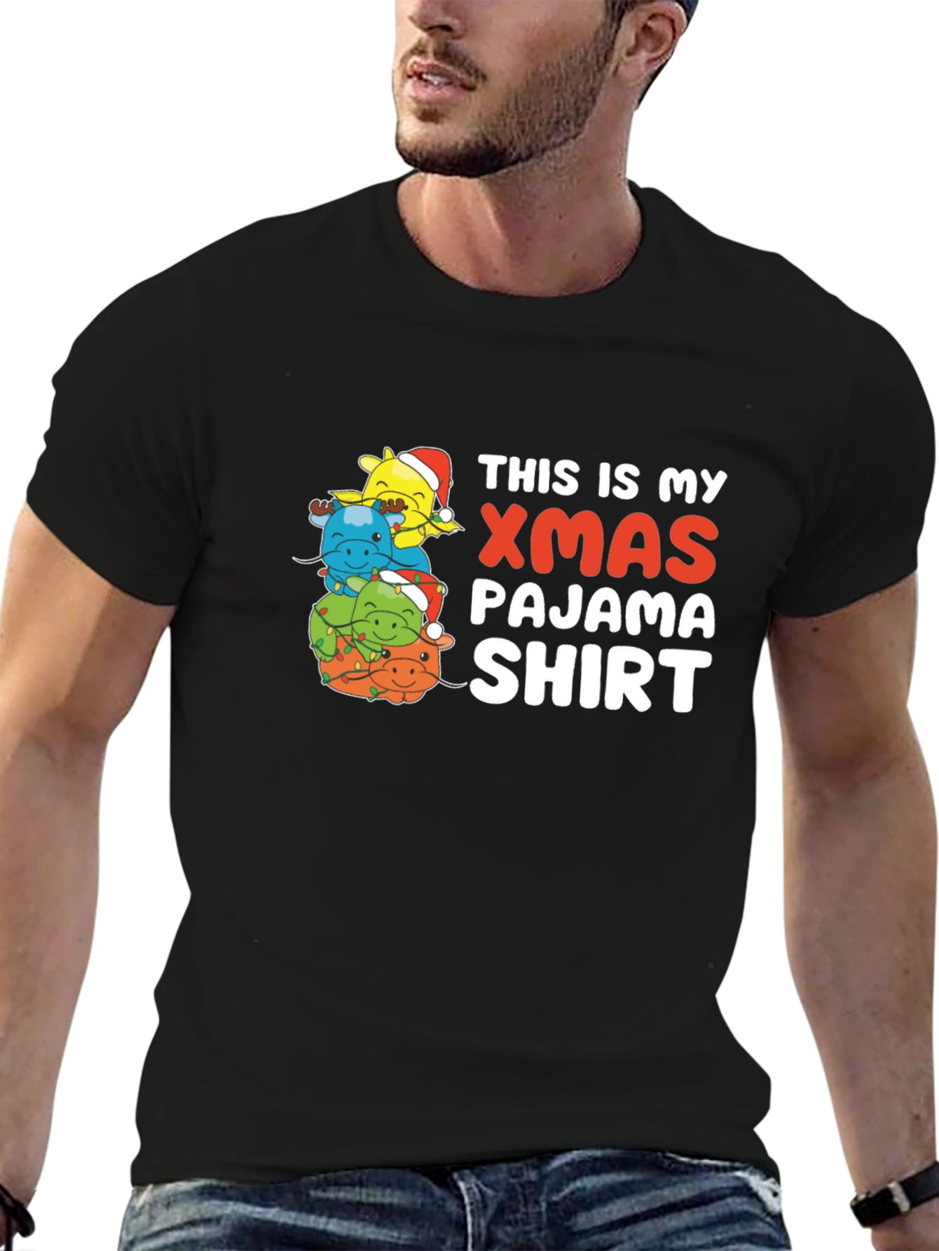 Xmas Pajama Shirt - Holiday Tee