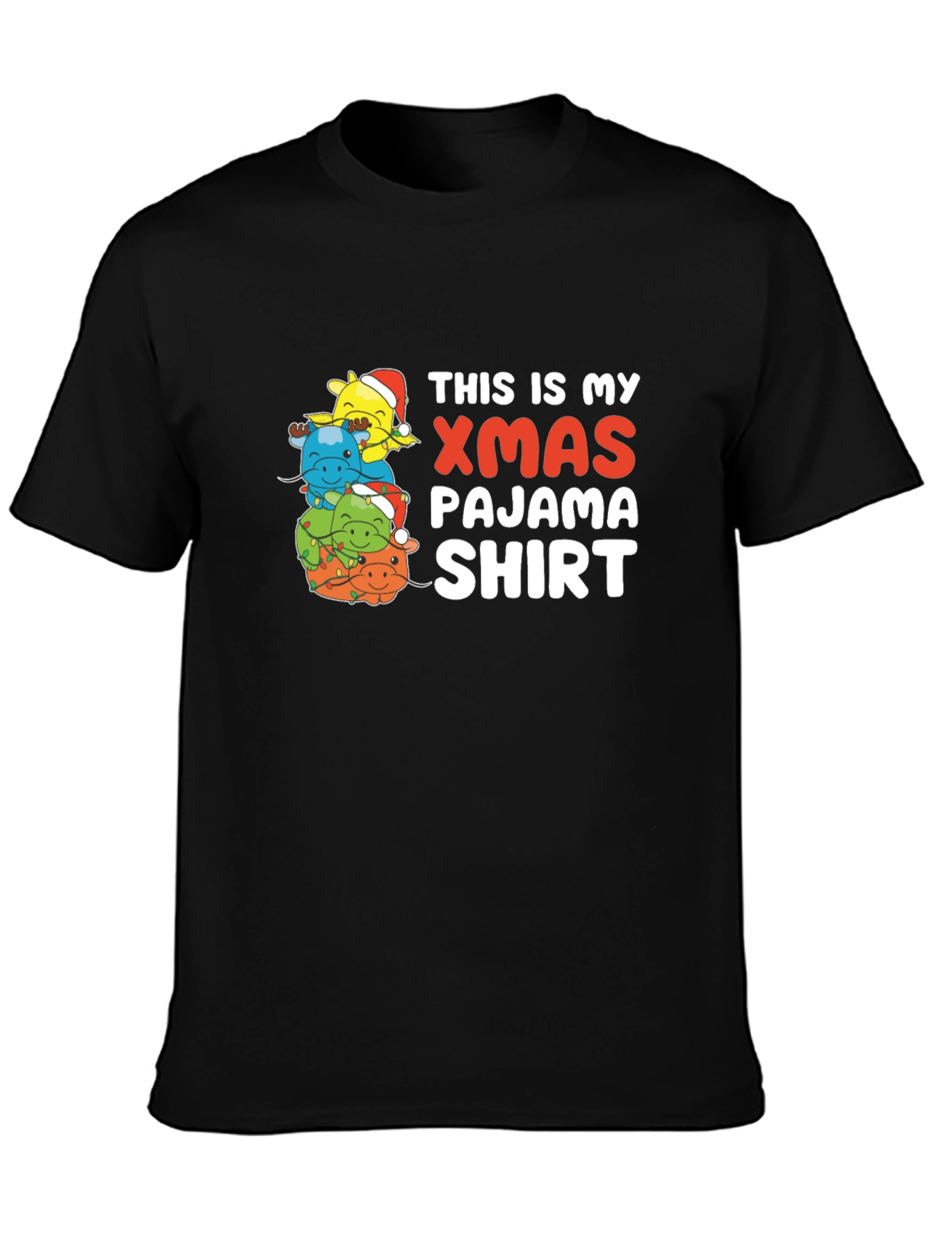 Xmas Pajama Shirt - Holiday Tee