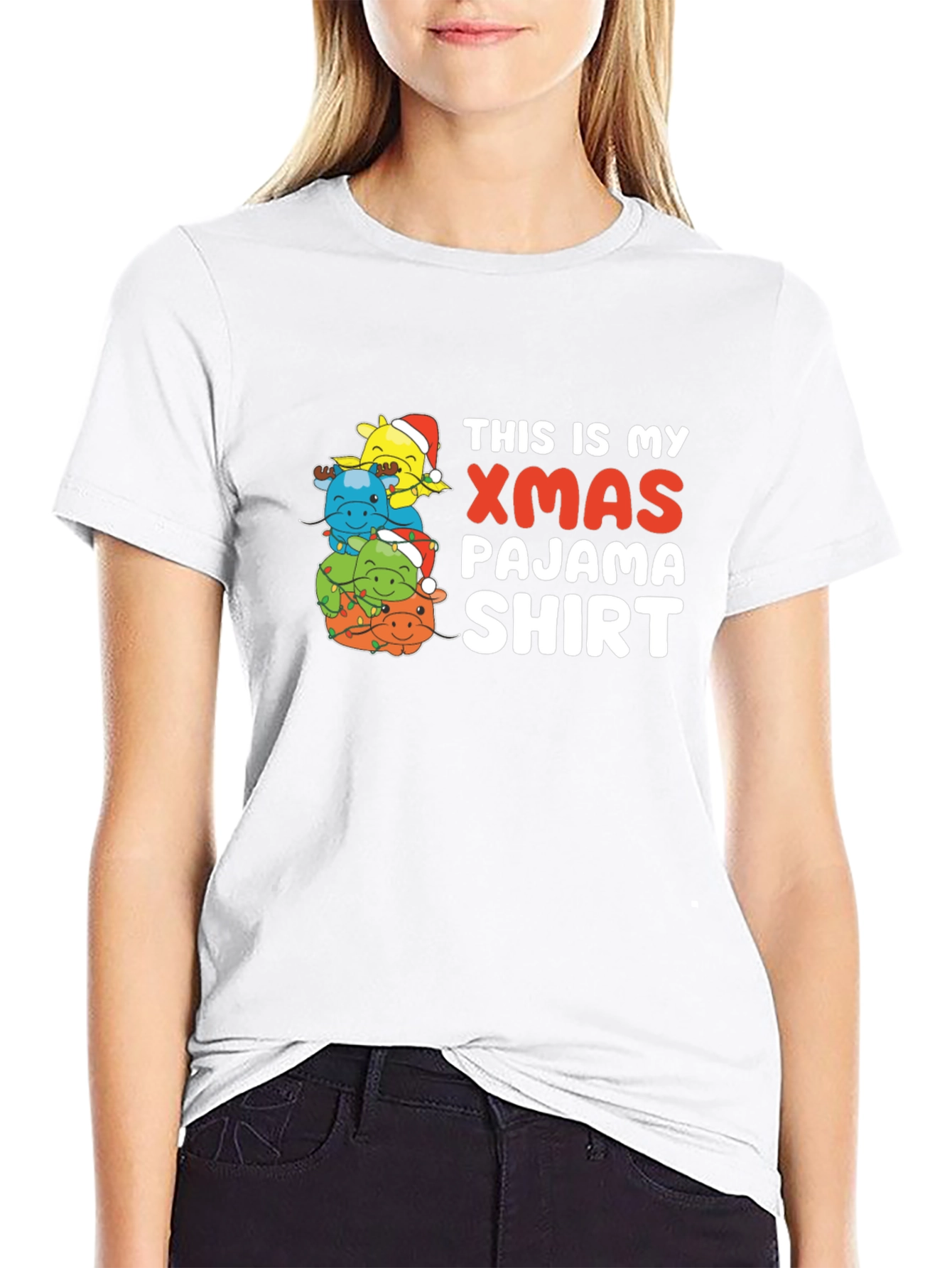 Xmas Pajama Shirt - Holiday Tee