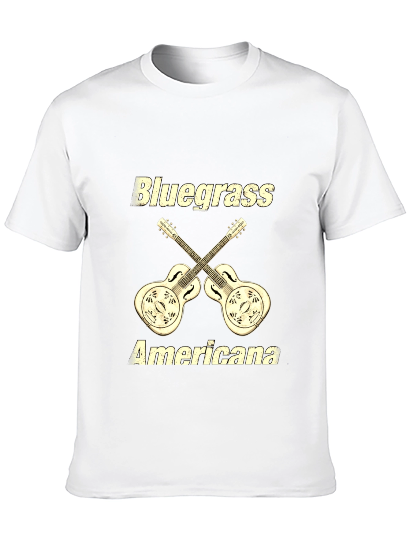 Bluegrass Americana Guitar Graphic T-Shirt