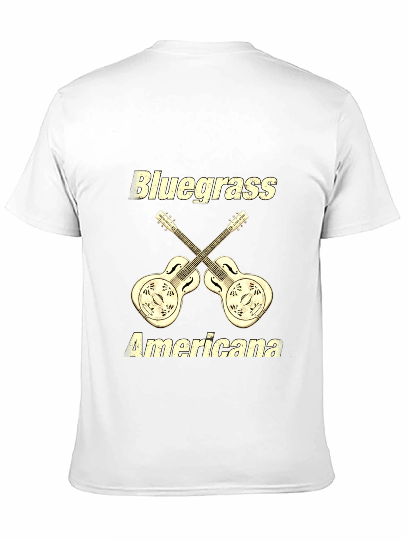 Bluegrass Americana Guitar Graphic T-Shirt