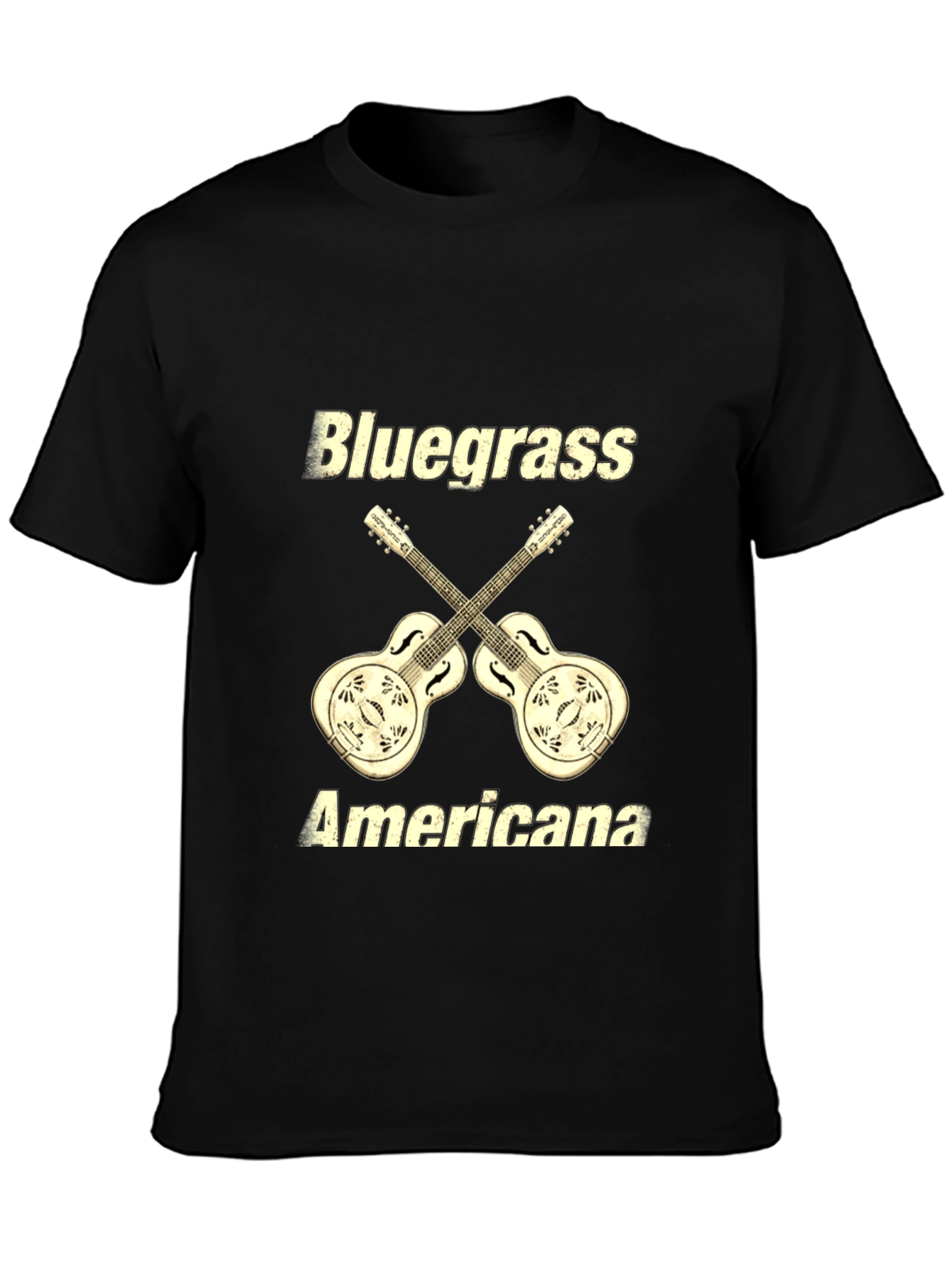 Bluegrass Americana Guitar Graphic T-Shirt