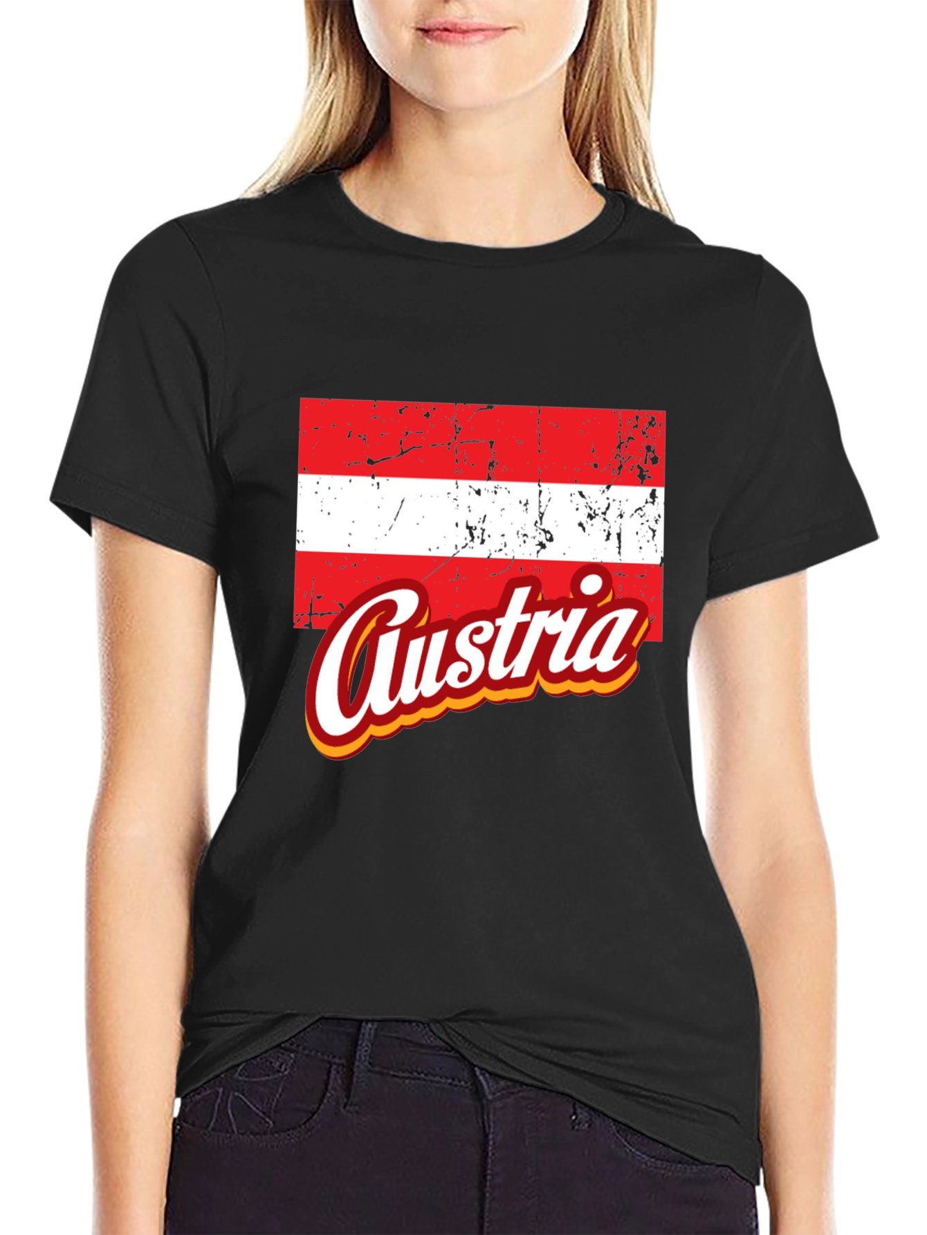 Austria Flag Graphic T-Shirt