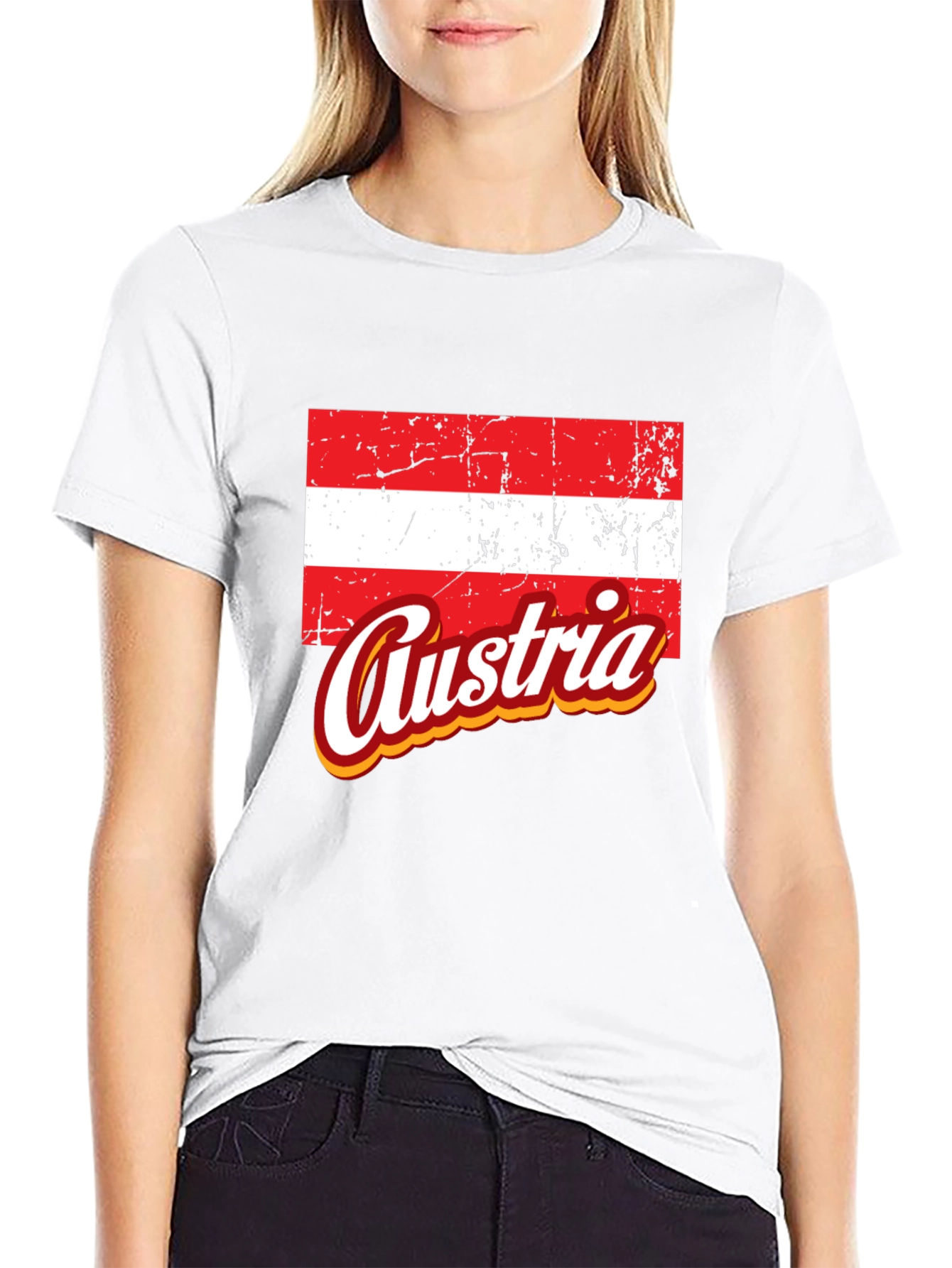 Austria Flag Graphic T-Shirt