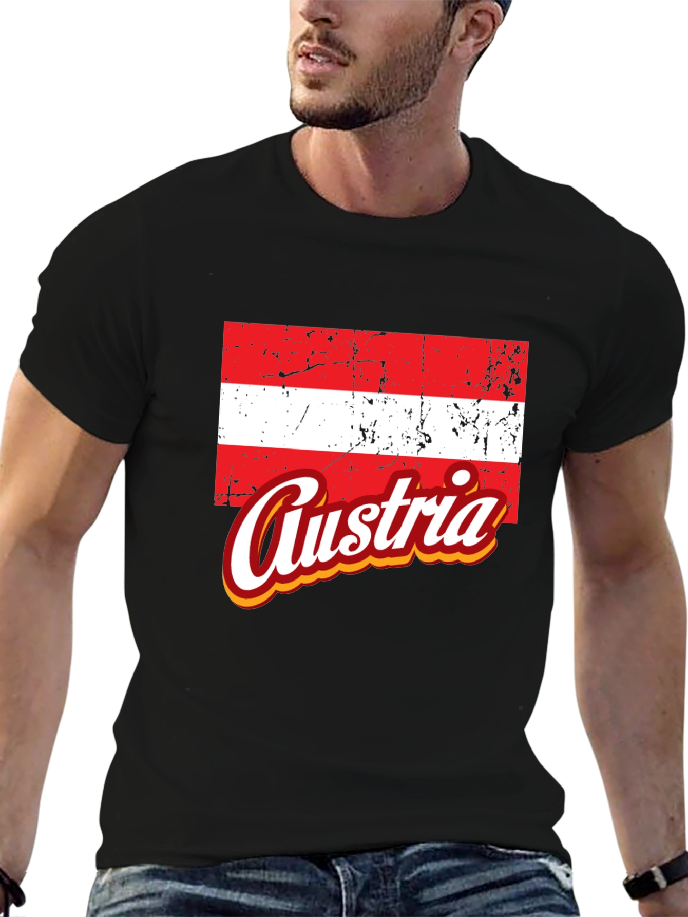 Austria Flag Graphic T-Shirt