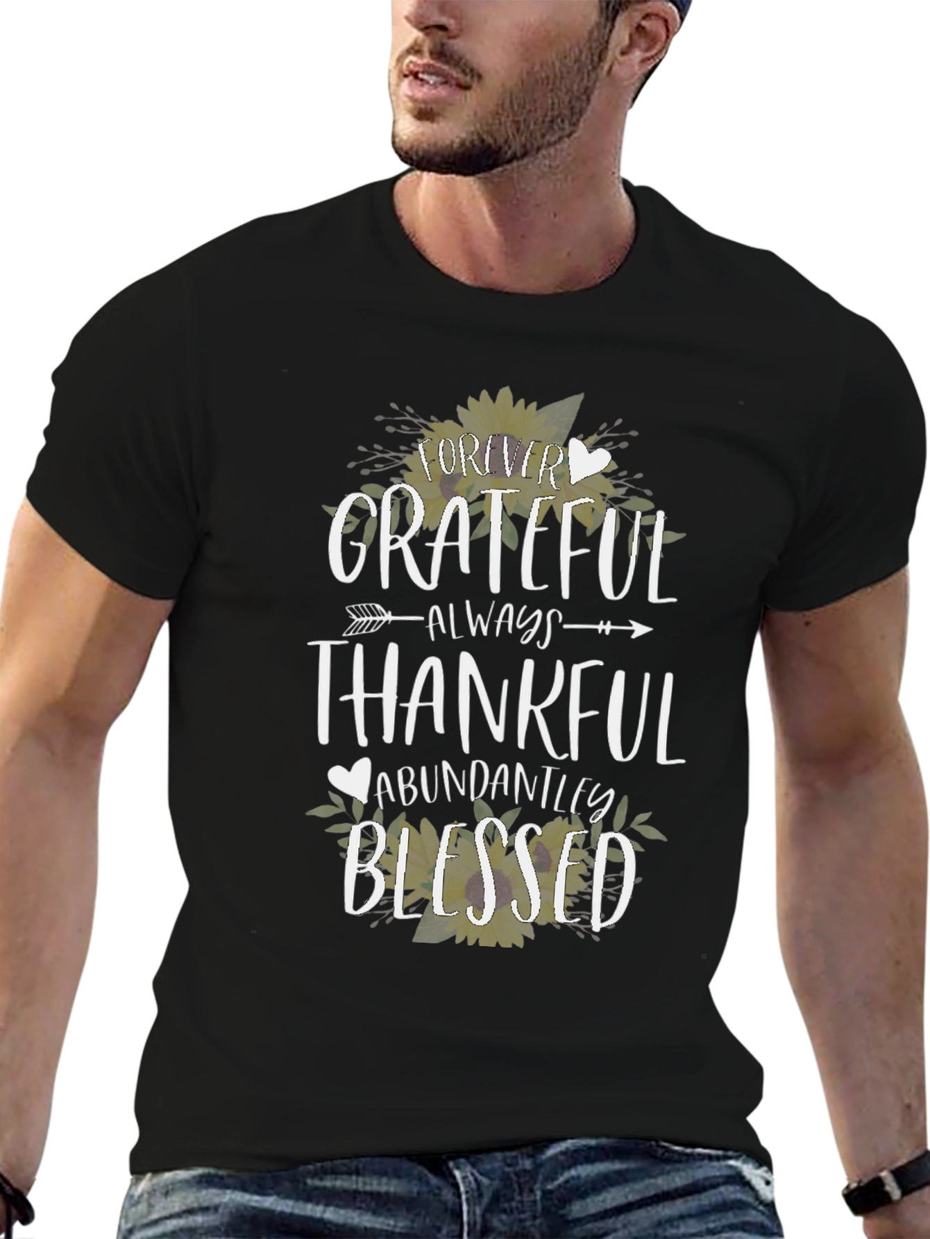 Grateful Blessed Graphic T-Shirt