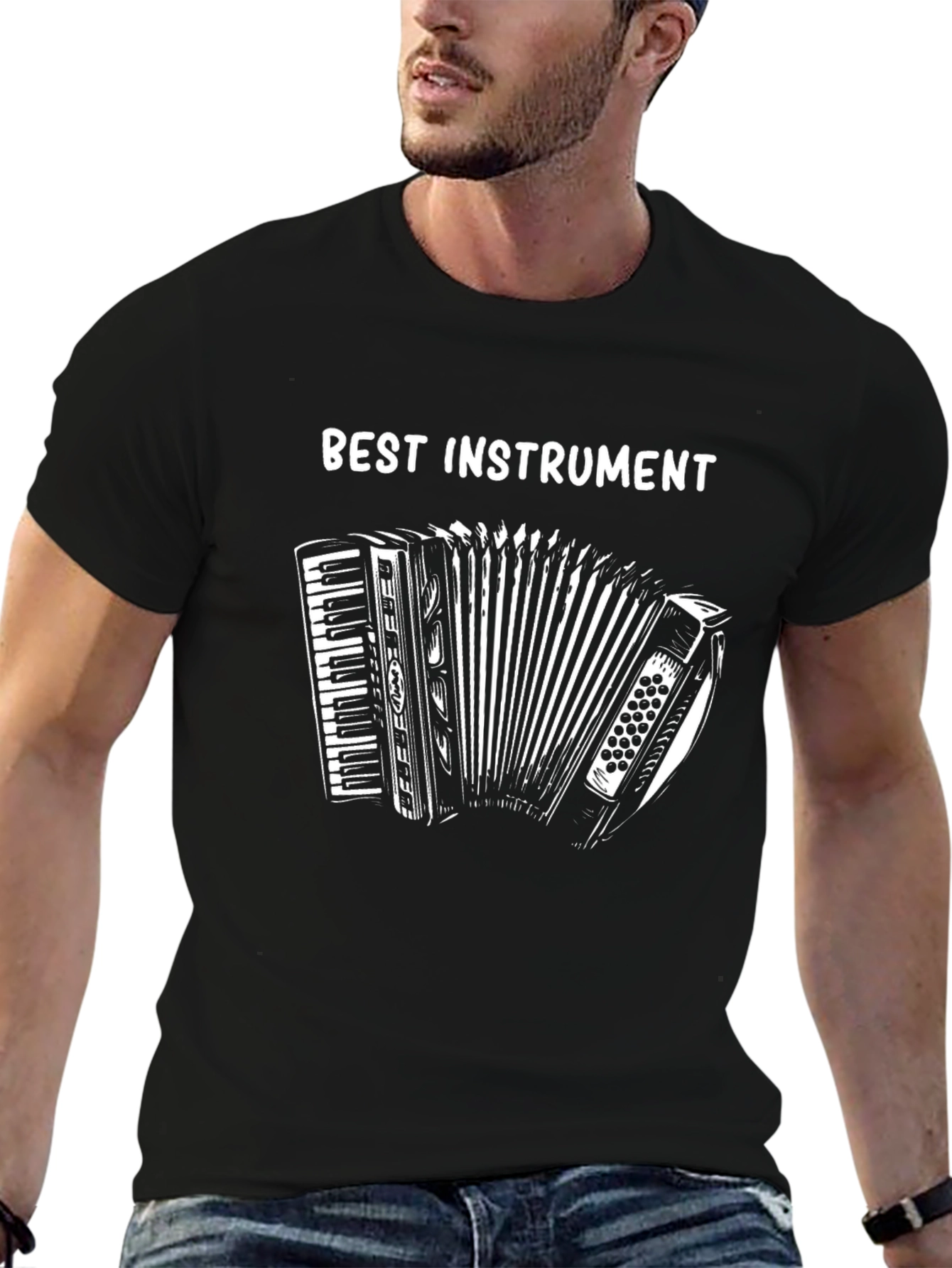 Best Instrument Accordion Graphic T-Shirt