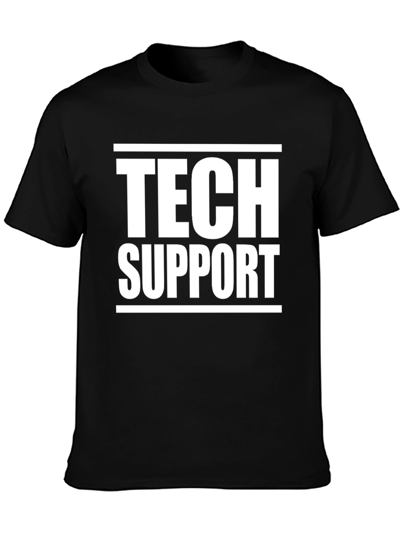 Tech Support Black T-Shirt