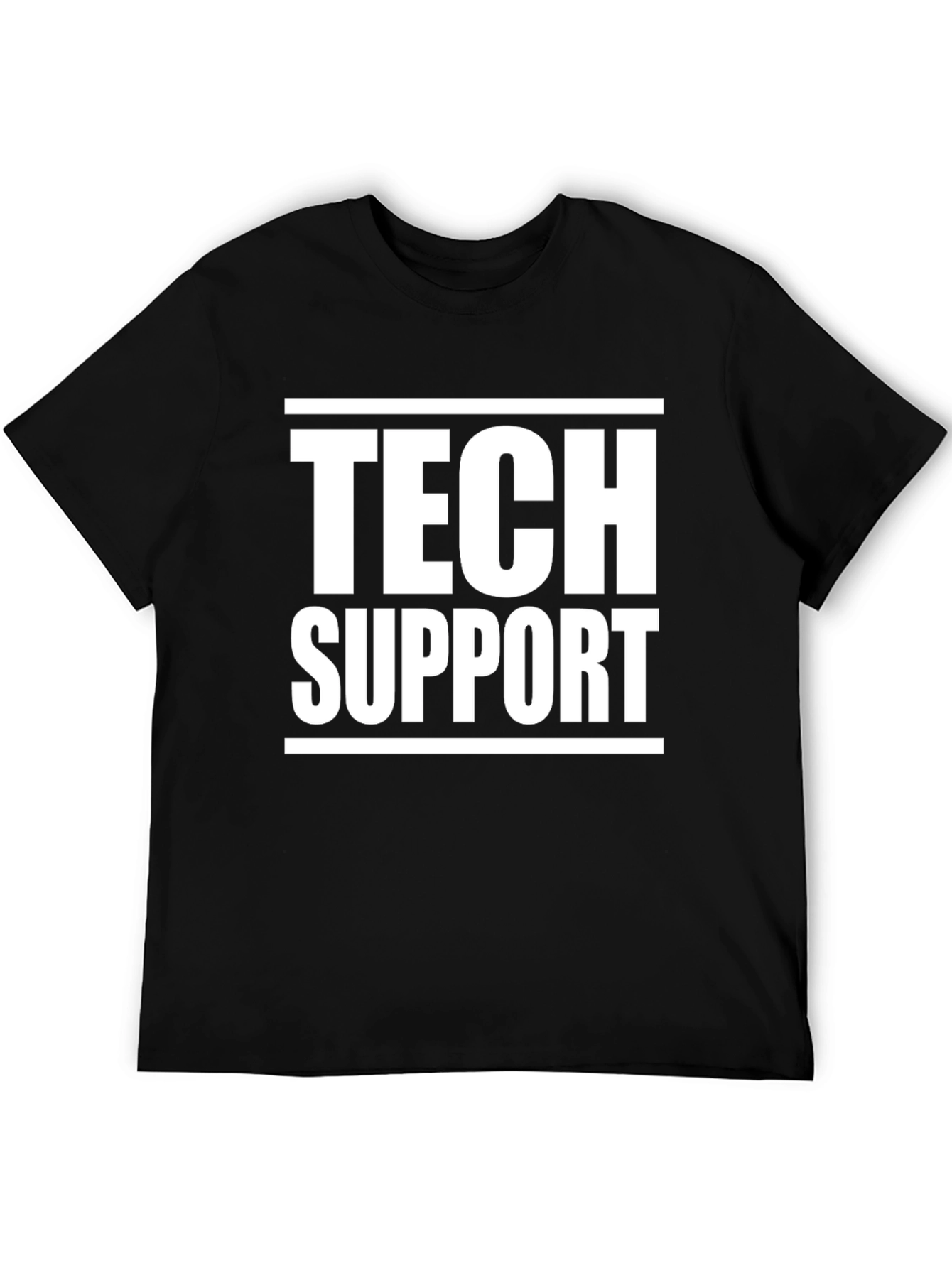 Tech Support Black T-Shirt
