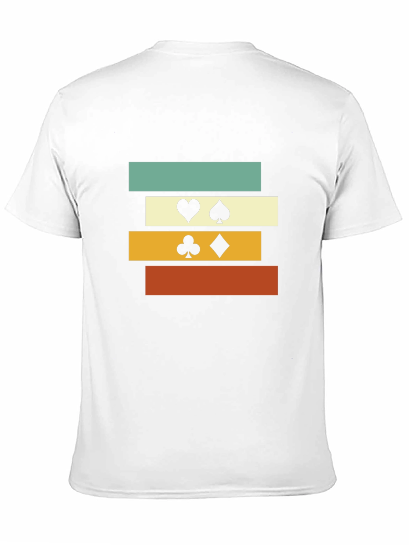 Retro Card Suit Graphic T-Shirt