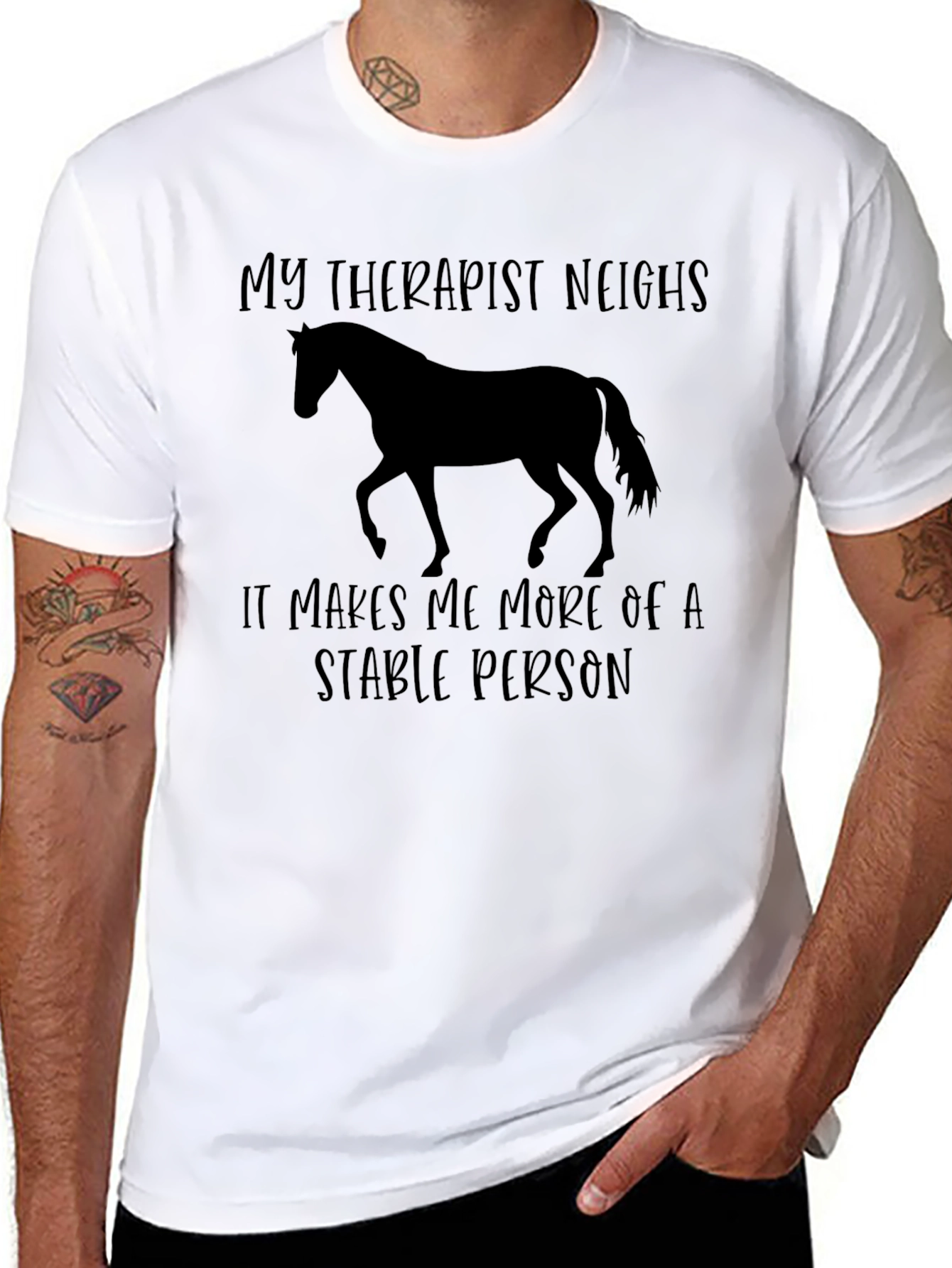My Therapist Neighs Horse T-Shirt