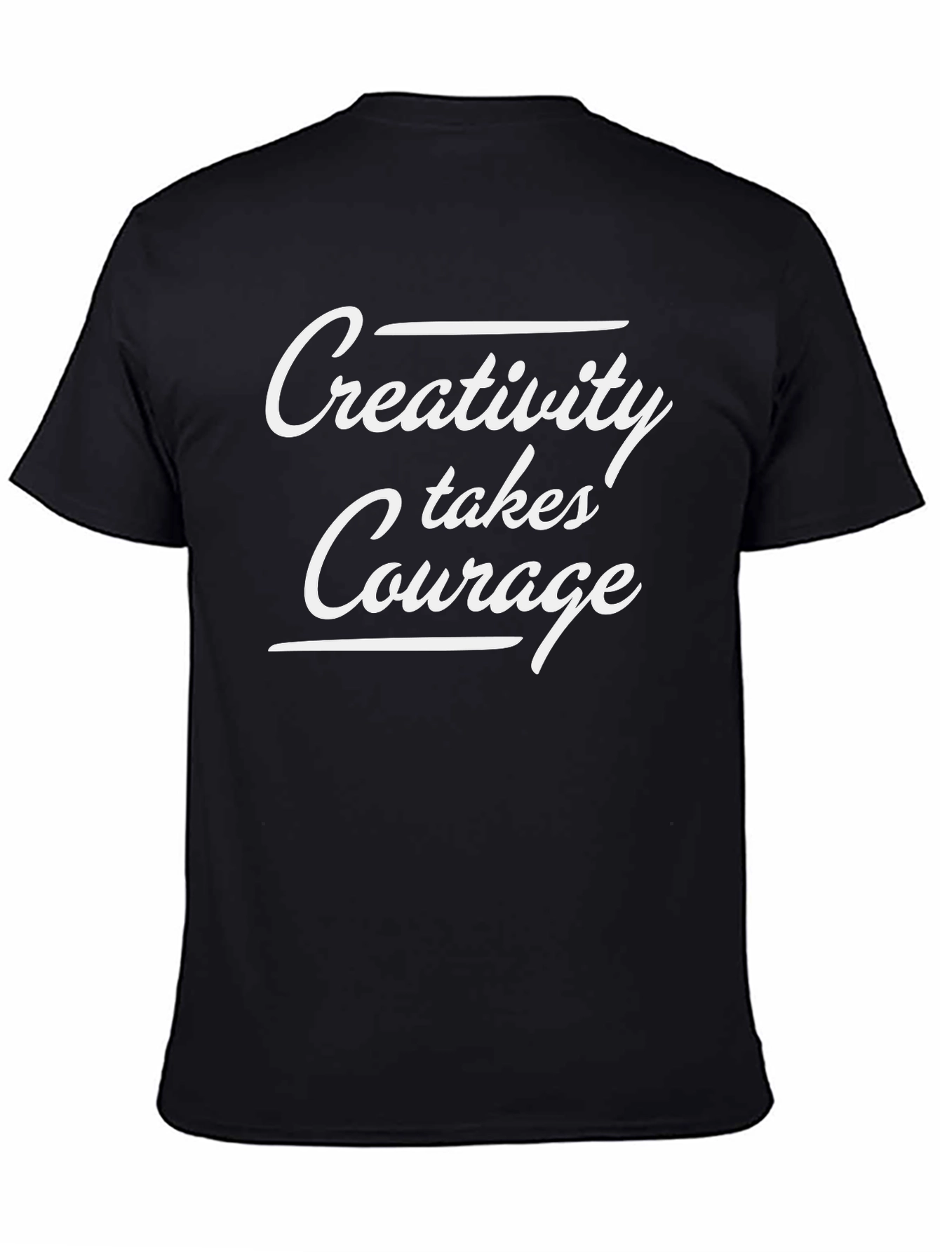 Creativity Takes Courage Black Graphic Tee