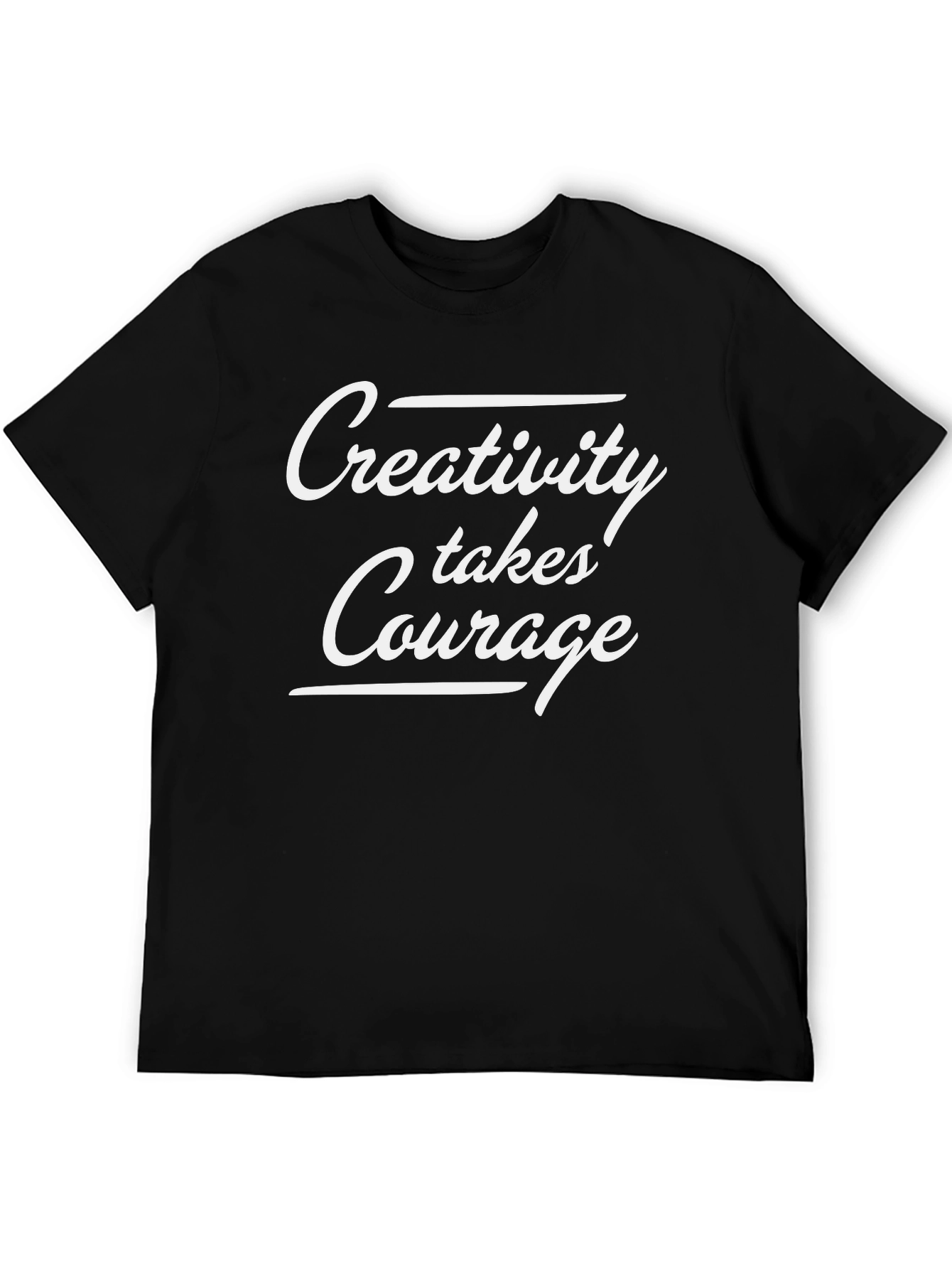 Creativity Takes Courage Black Graphic Tee
