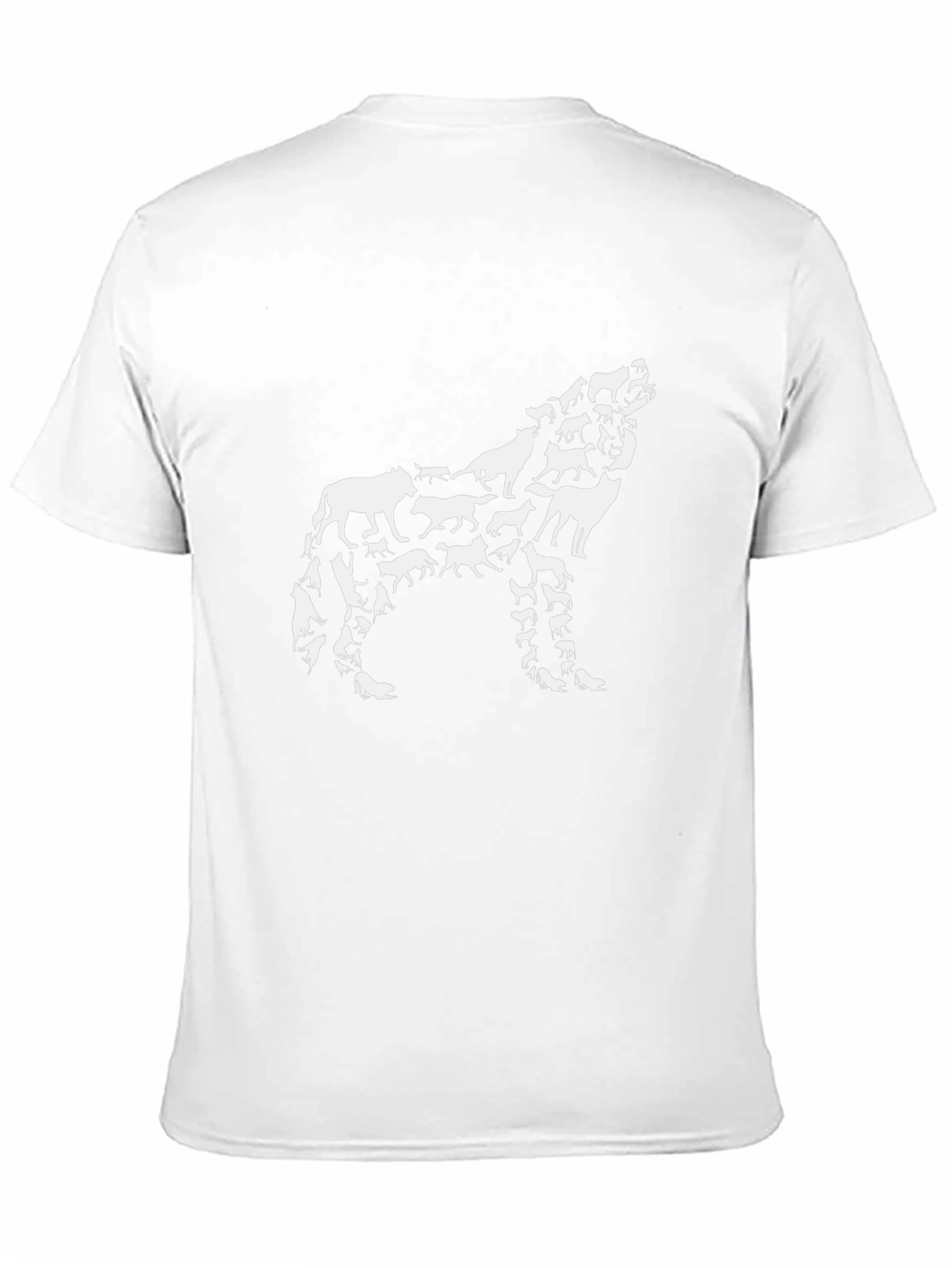 Wolf Pack Graphic Tee - Mens Black Cotton T-Shirt