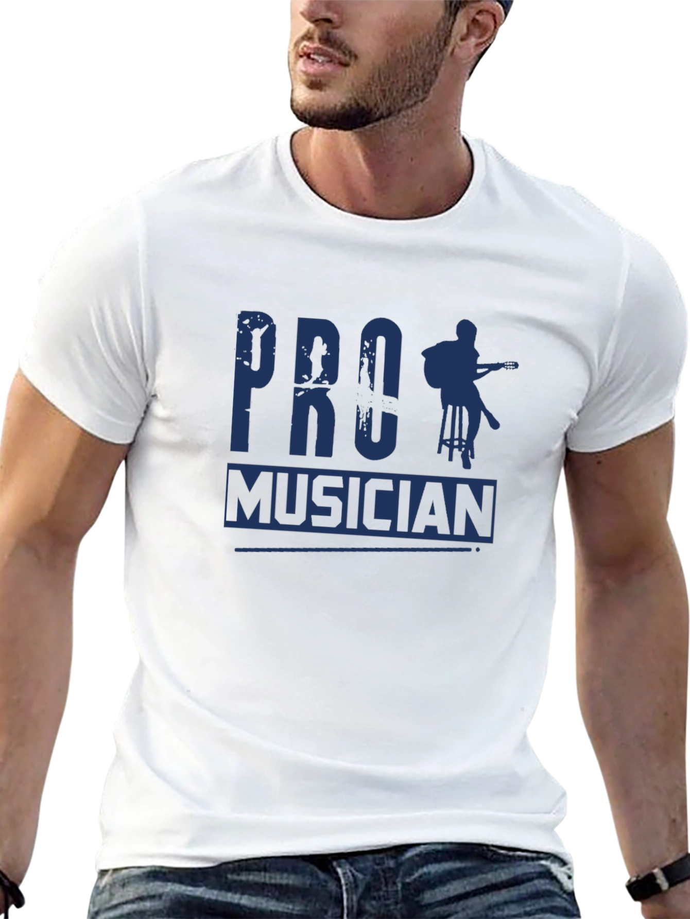 Pro Musician Graphic Tee - Black Casual T-Shirt