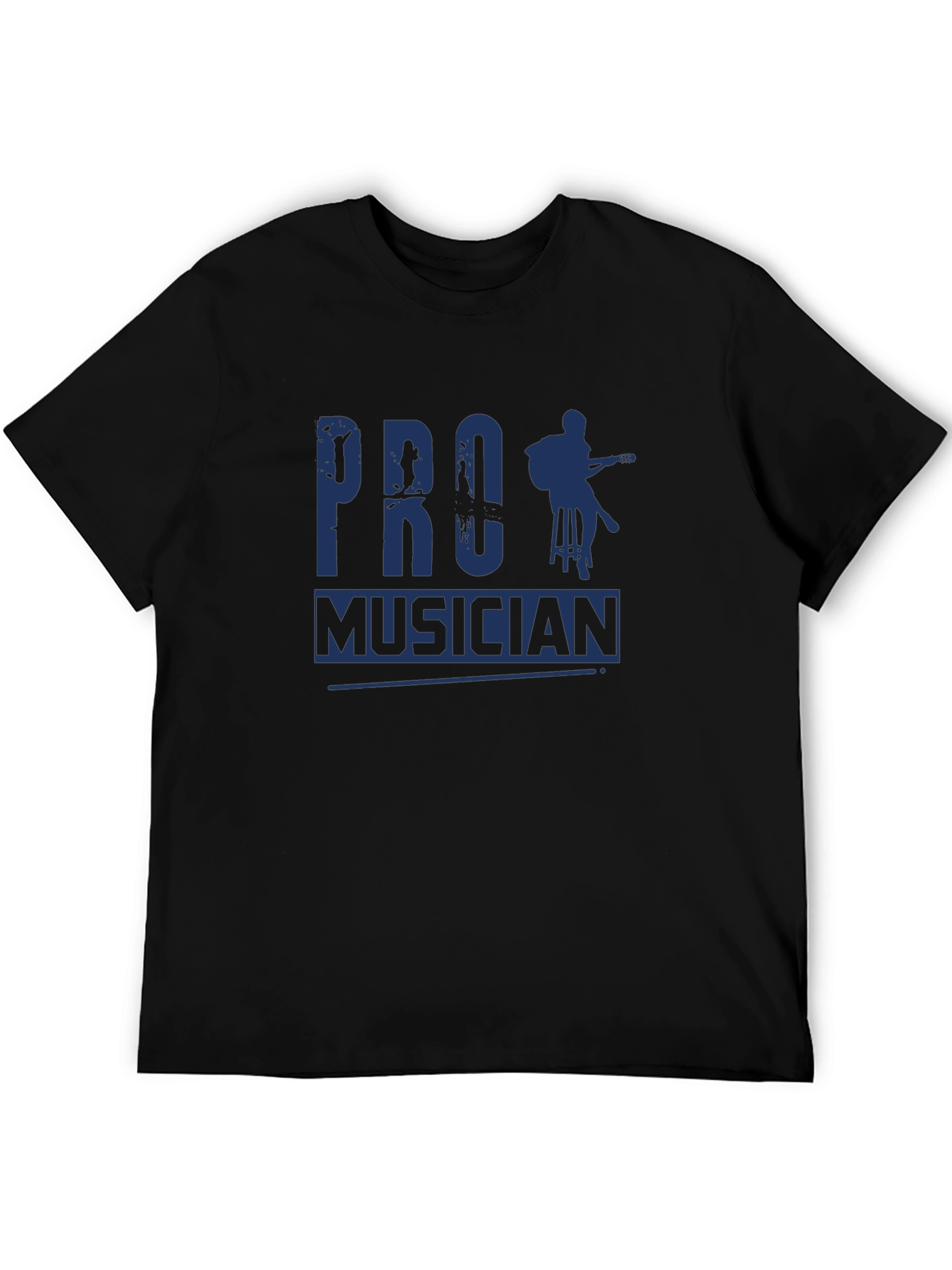 Pro Musician Graphic Tee - Black Casual T-Shirt
