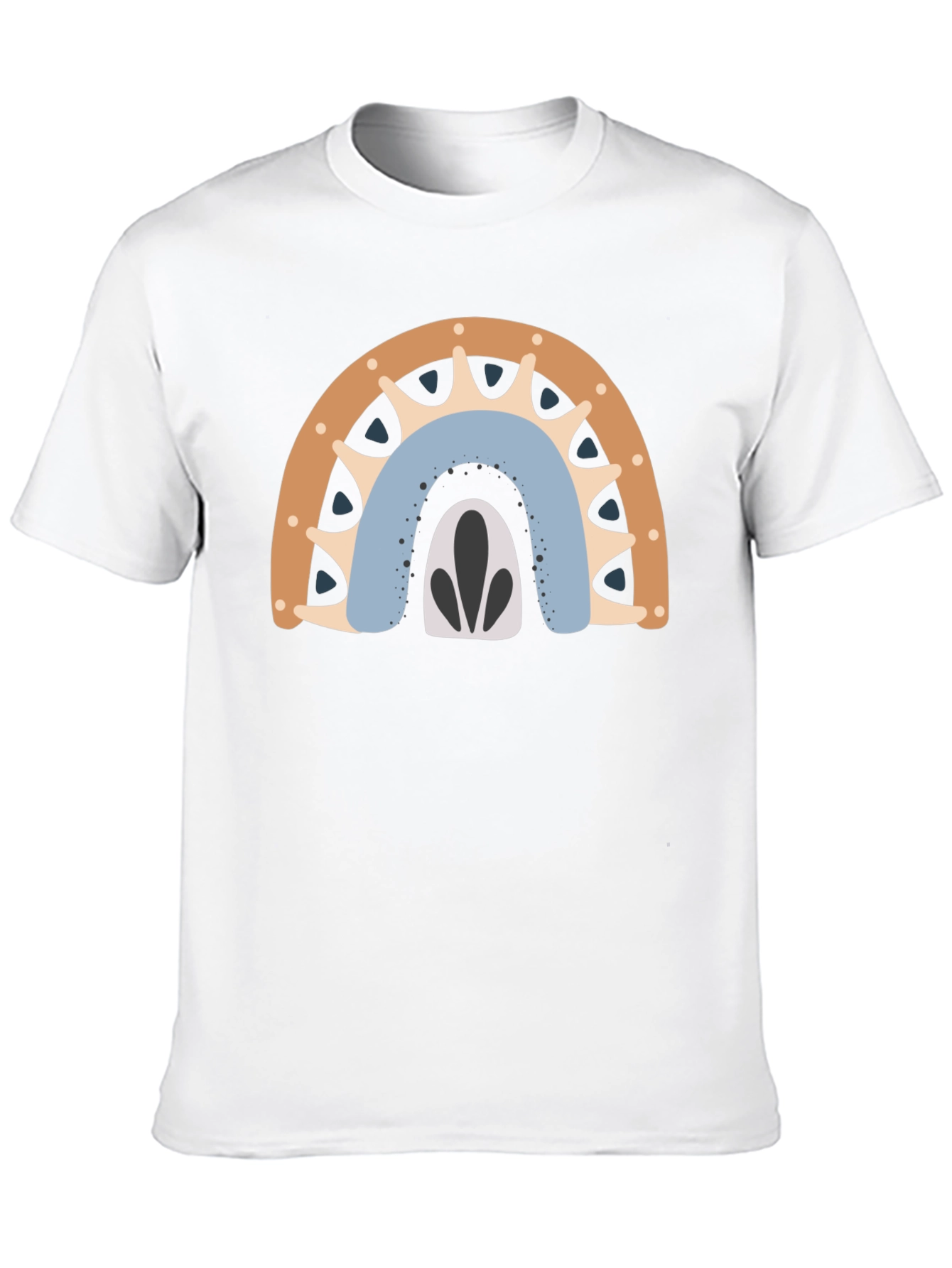 Boho Rainbow Graphic Tee - Mens Black T-Shirt
