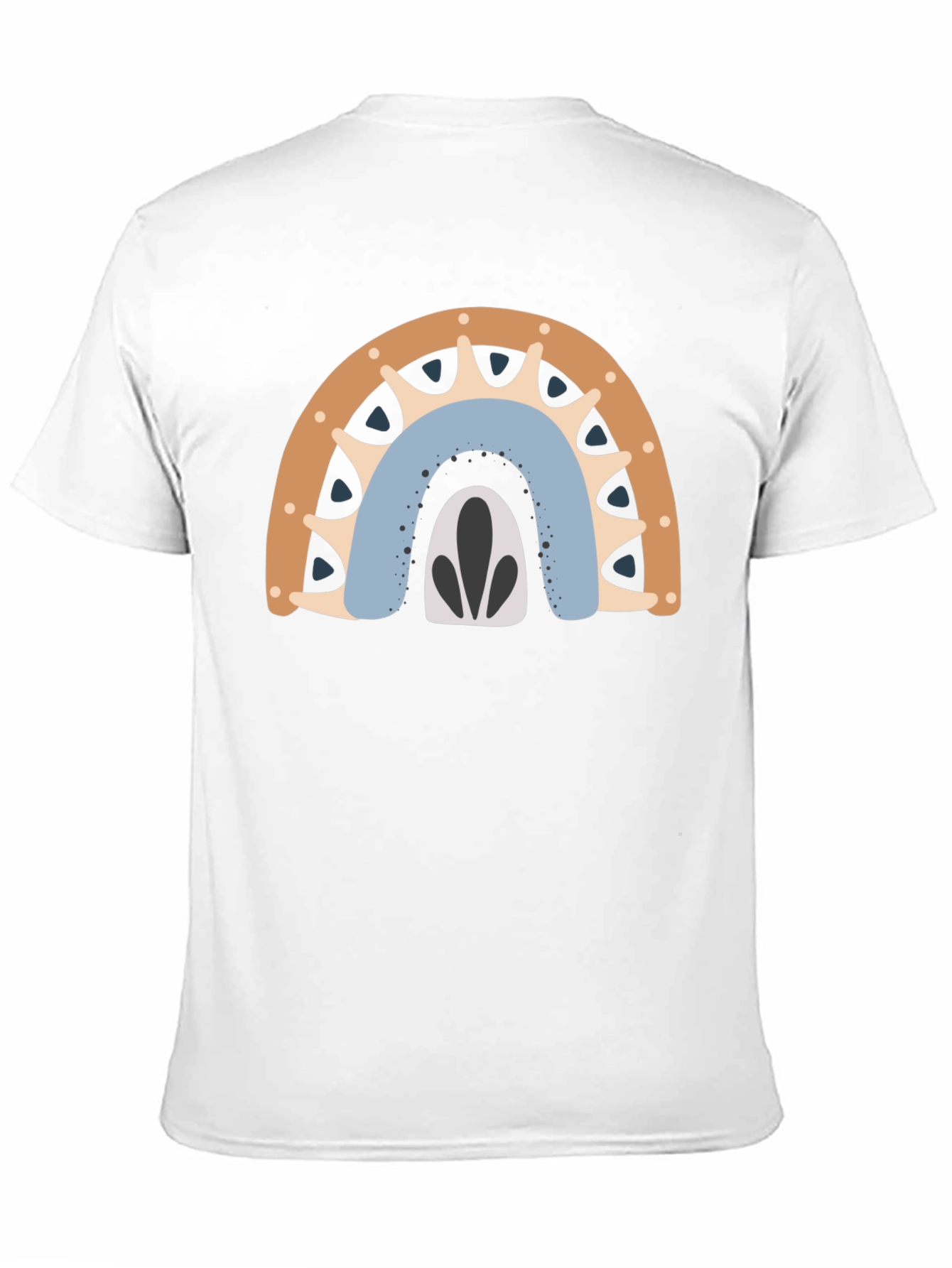 Boho Rainbow Graphic Tee - Mens Black T-Shirt